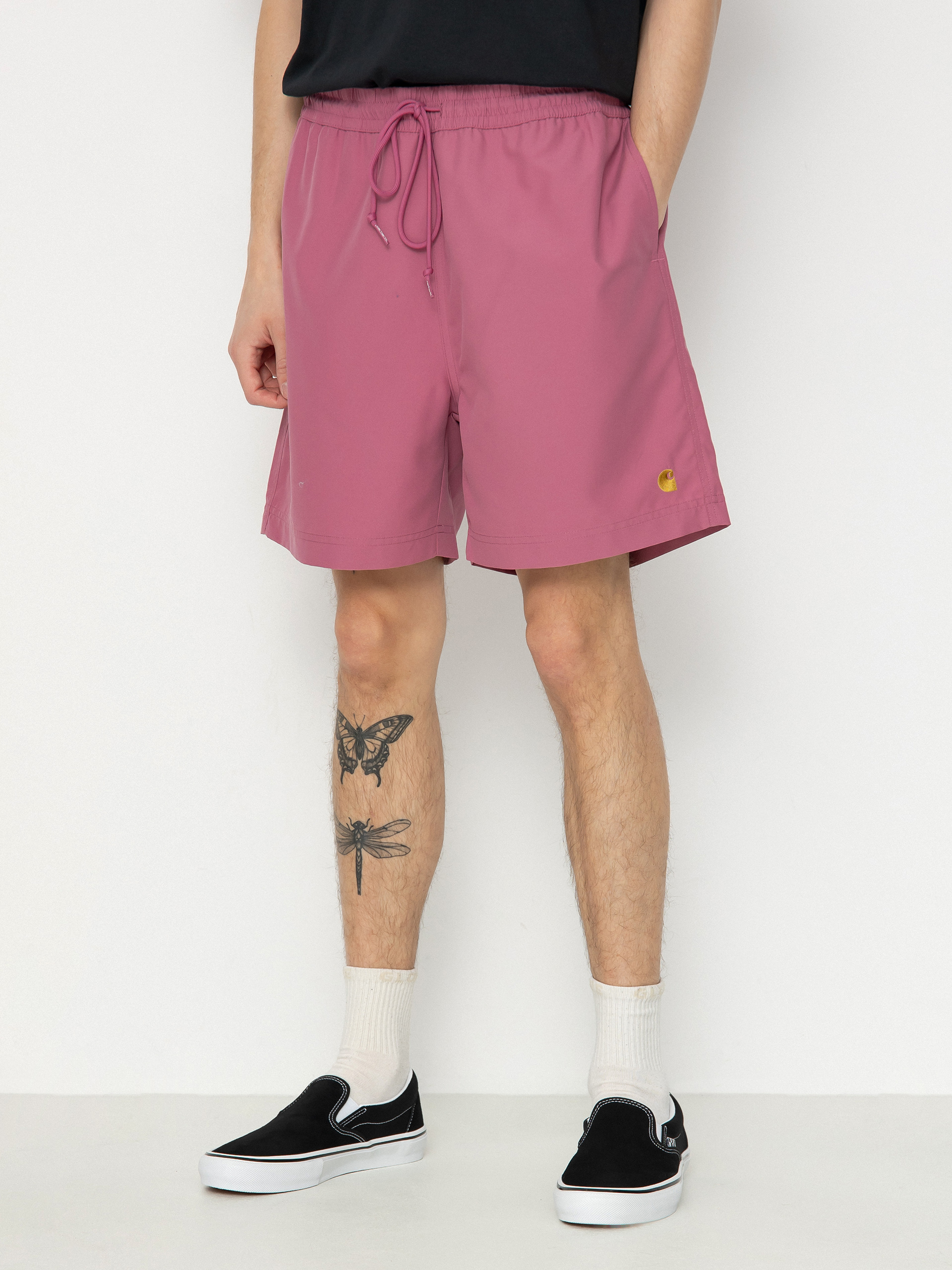 Шорти Carhartt WIP Chase Swim (magenta/gold)