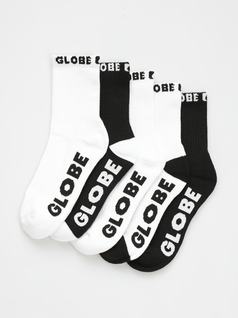  Шкарпетки Globe Kids Quater 5 Pack JR (black/white)