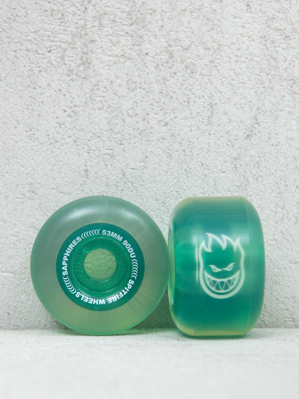 Колеса Spitfire 90D Radials Sapphire (clear/green)