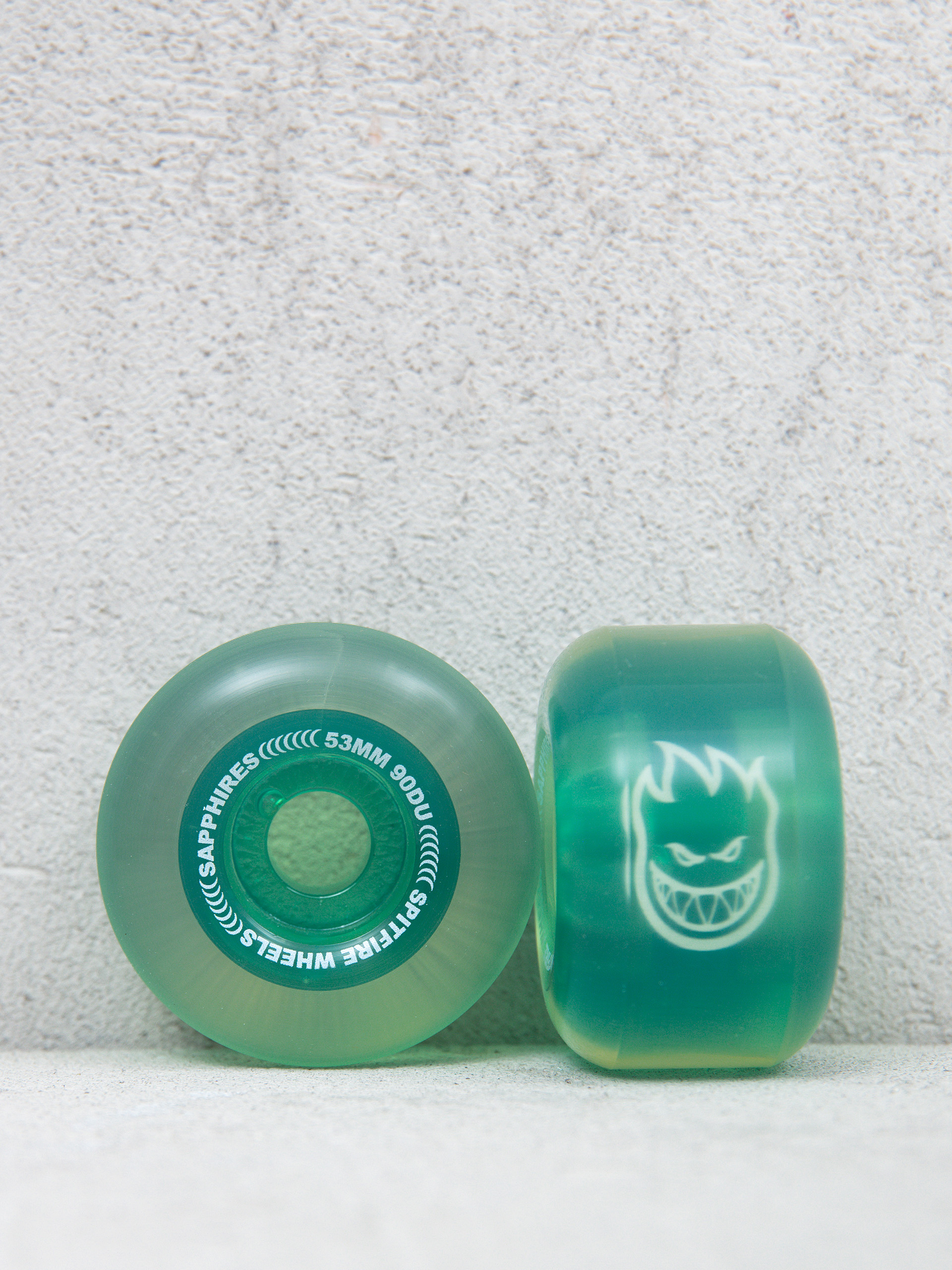 Колеса Spitfire 90D Radials Sapphire (clear/green)