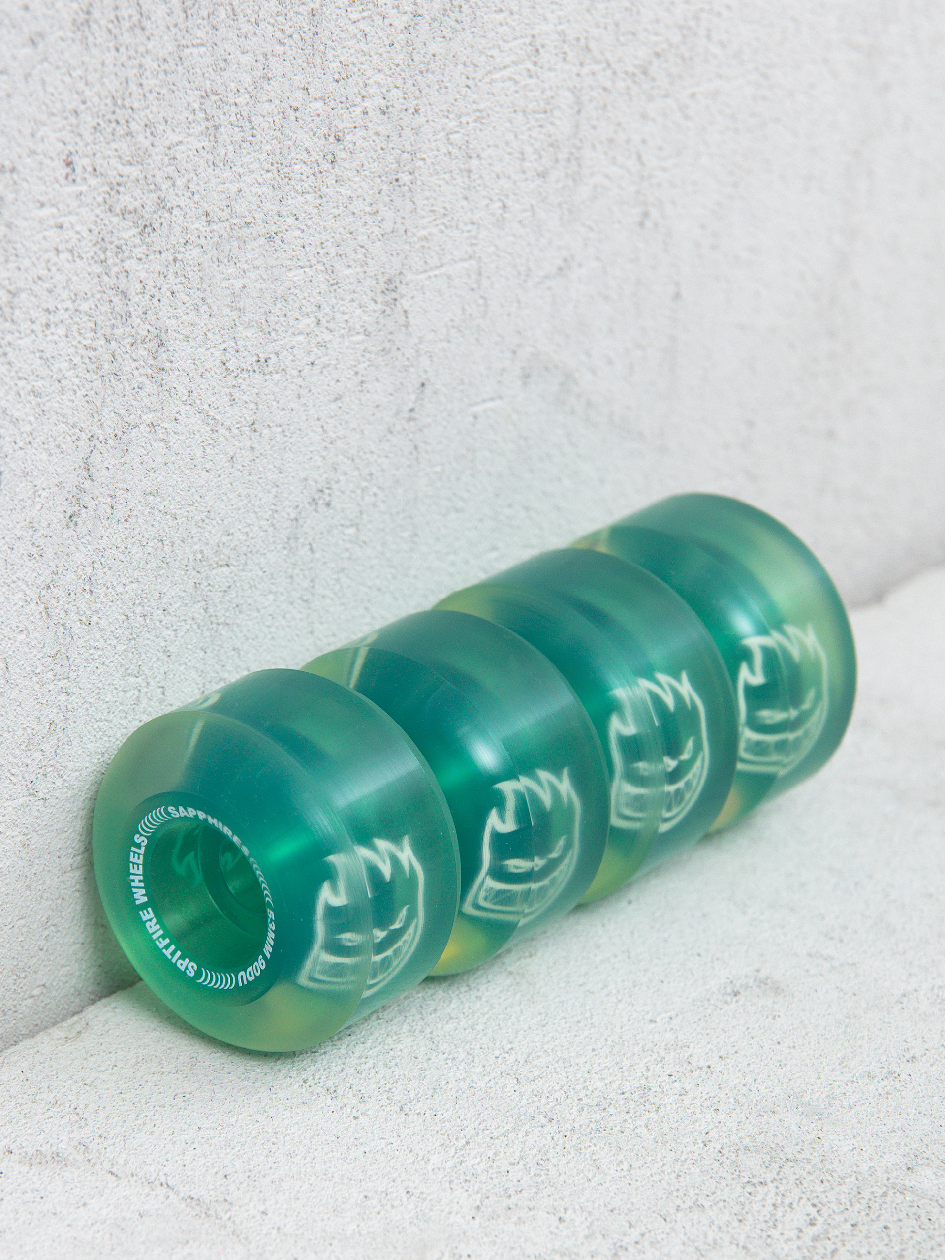 Колеса Spitfire 90D Radials Sapphire (clear/green)