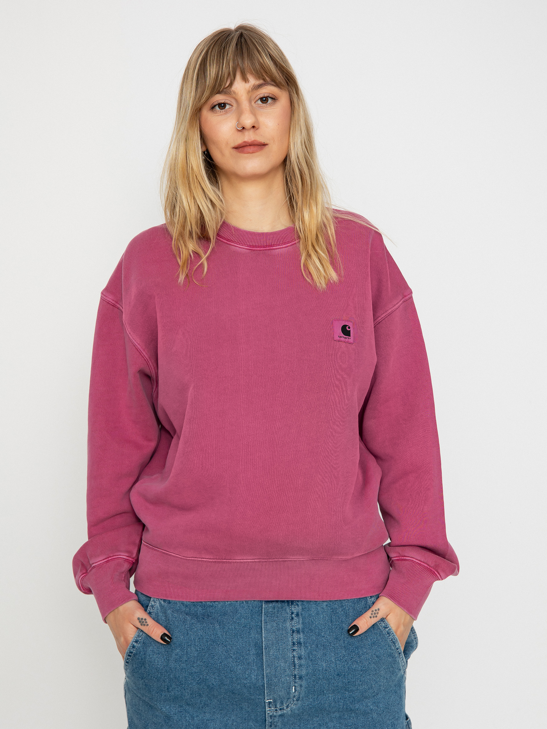 Світшот Carhartt WIP Nelson Wmn (magenta)