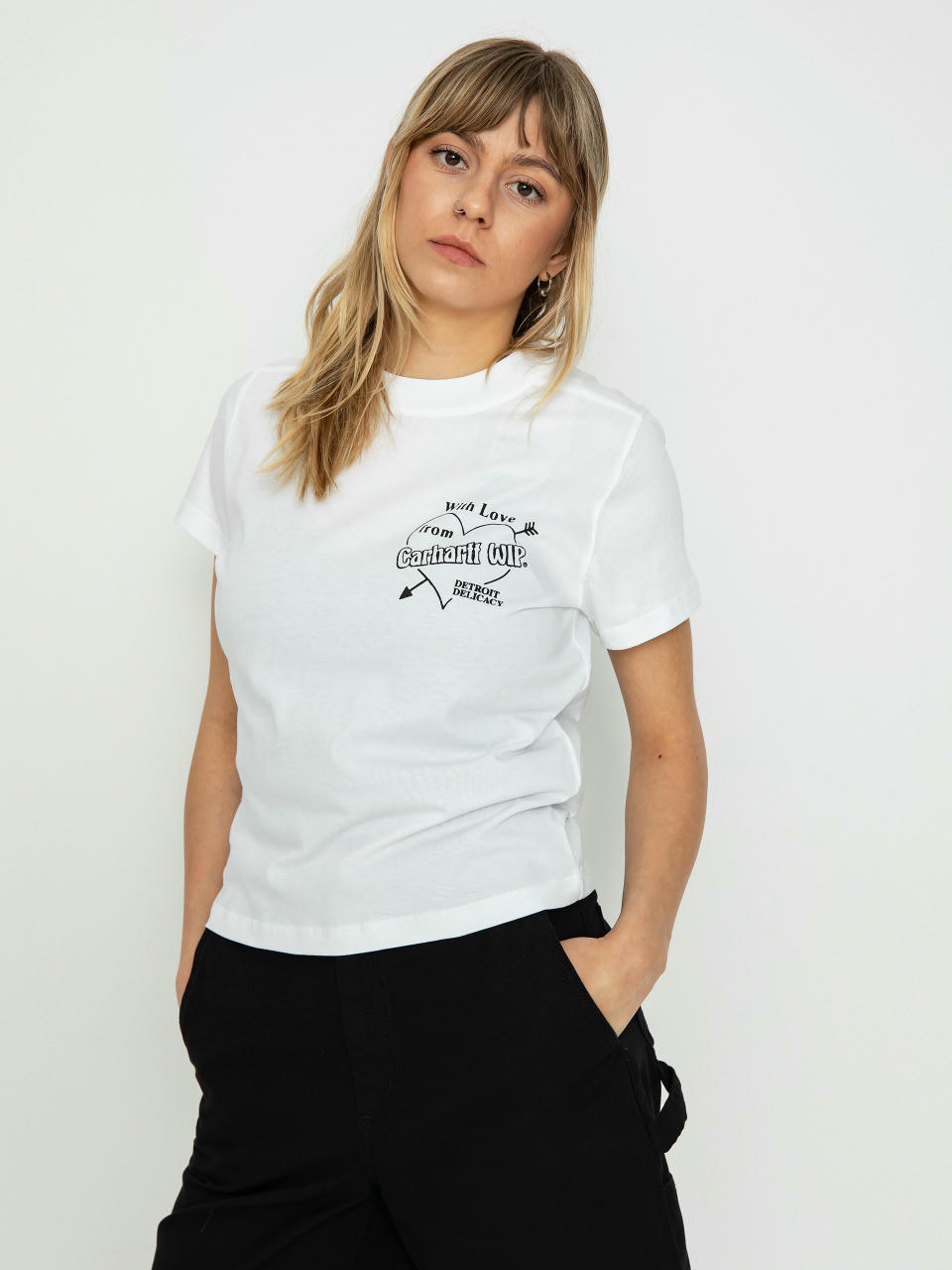 Футболка Carhartt WIP Delicacy Wmn (white/black)