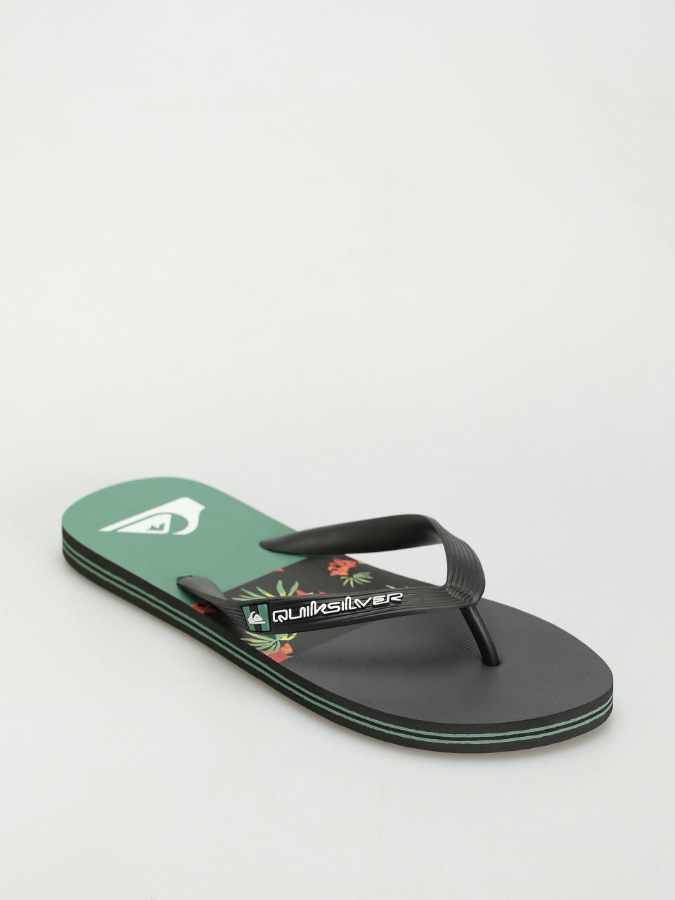 В‘єтнамки Quiksilver Molokai Stripe (black/black/green)