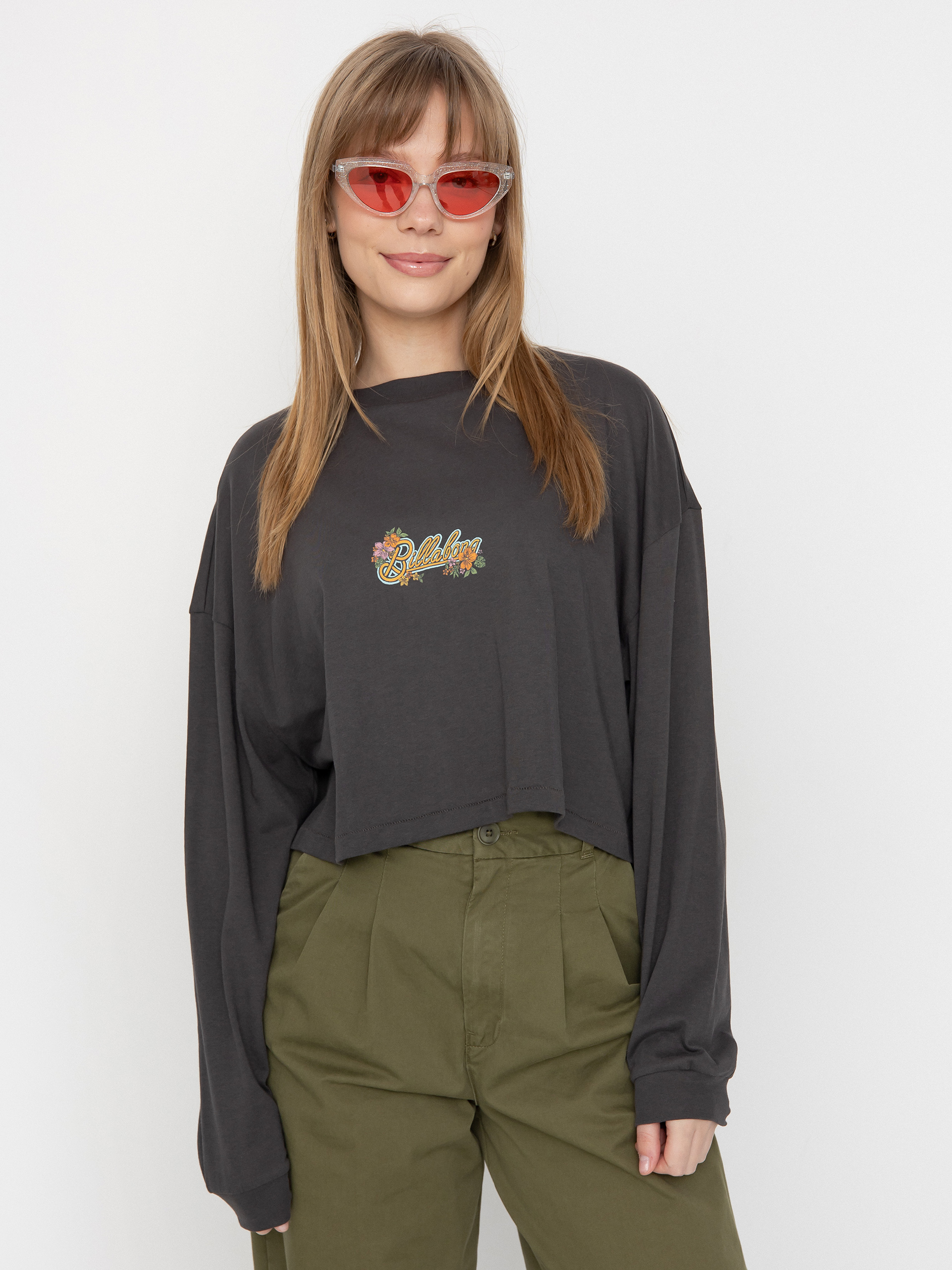 Лонгслів Billabong Beach Boyfriend Crop Wmn (black sands)