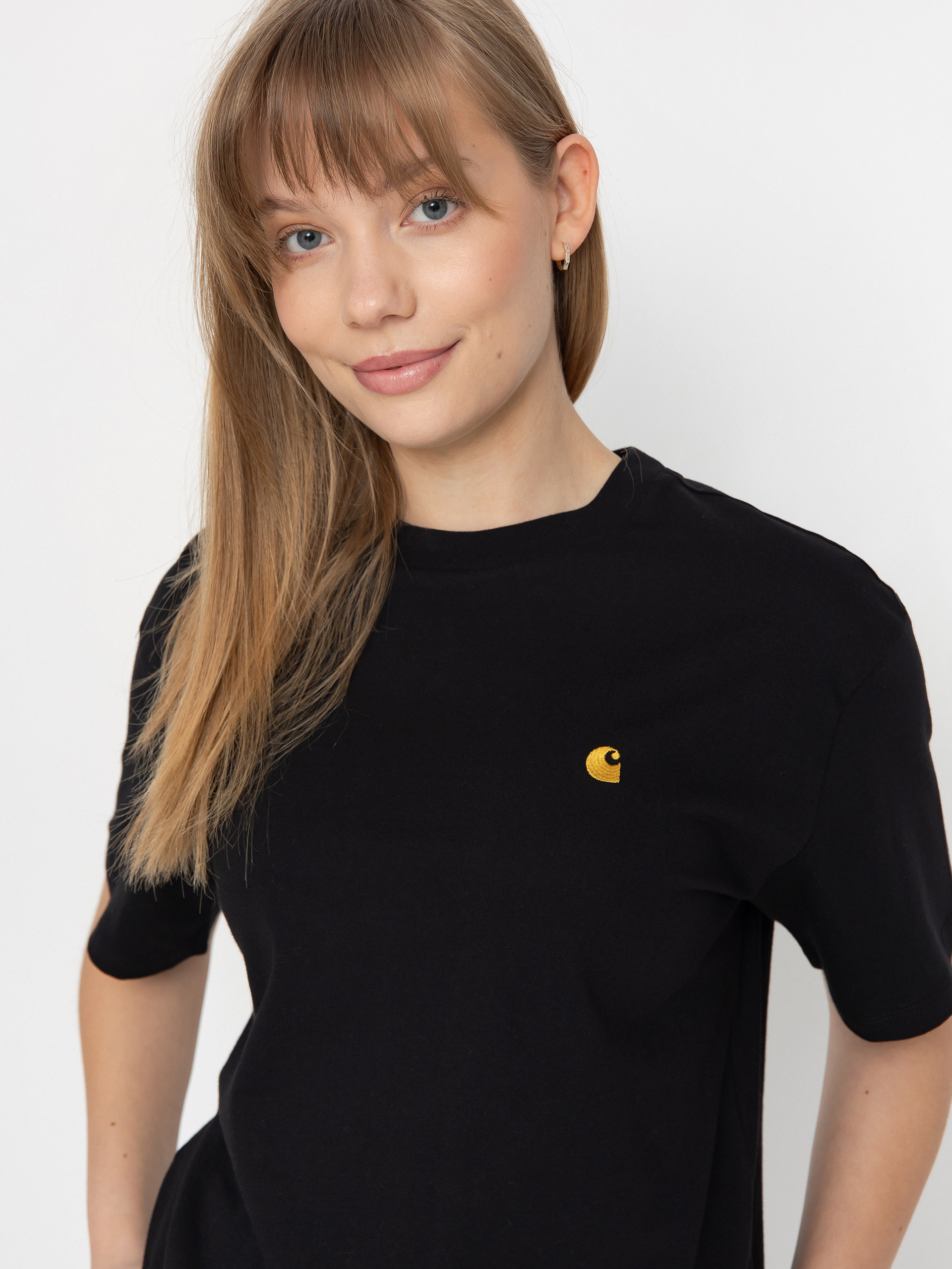 Футболка Carhartt WIP Chase Wmn (black/gold)