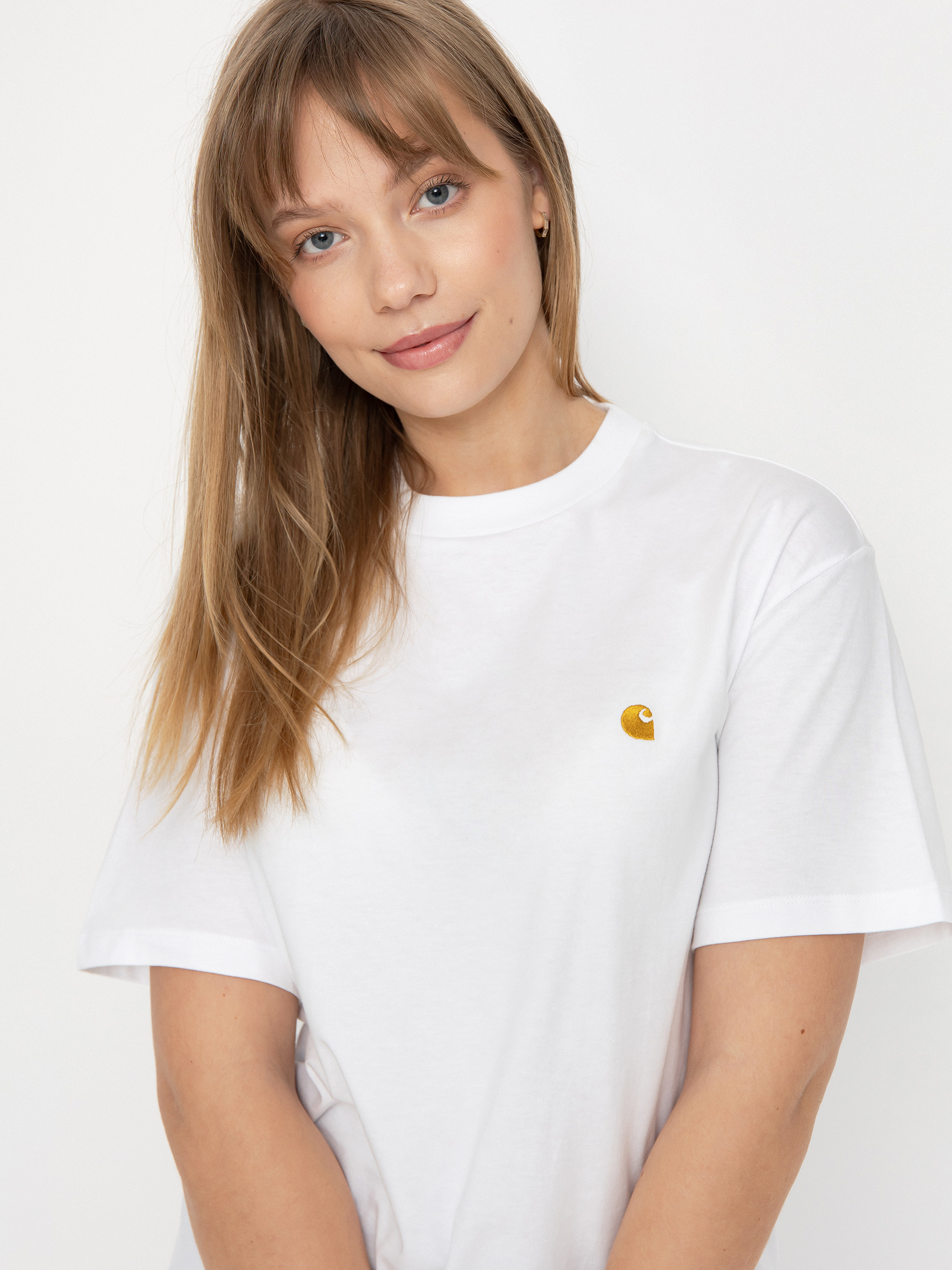 Футболка Carhartt WIP Chase Wmn (white/gold)