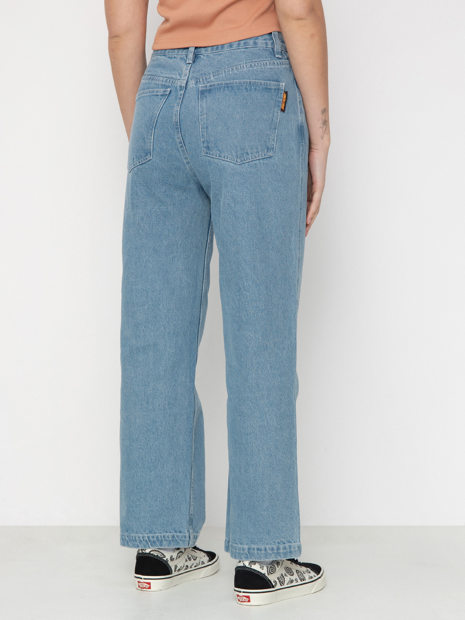 Штани Santa Cruz Classic Baggy Jeans Wmn - блакитний (bleach blue)