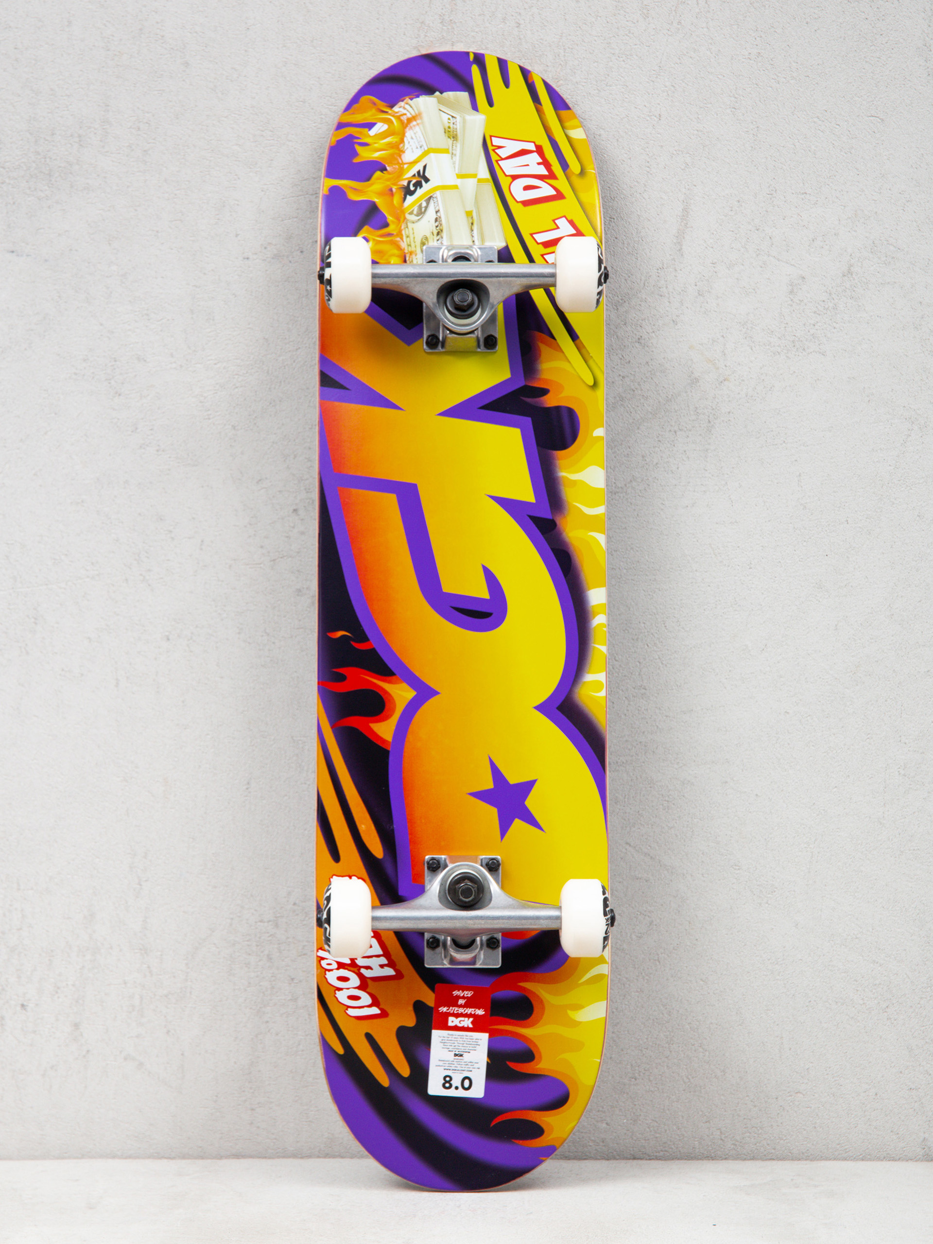 Скейтборд DGK Street Heat (purple/yellow)