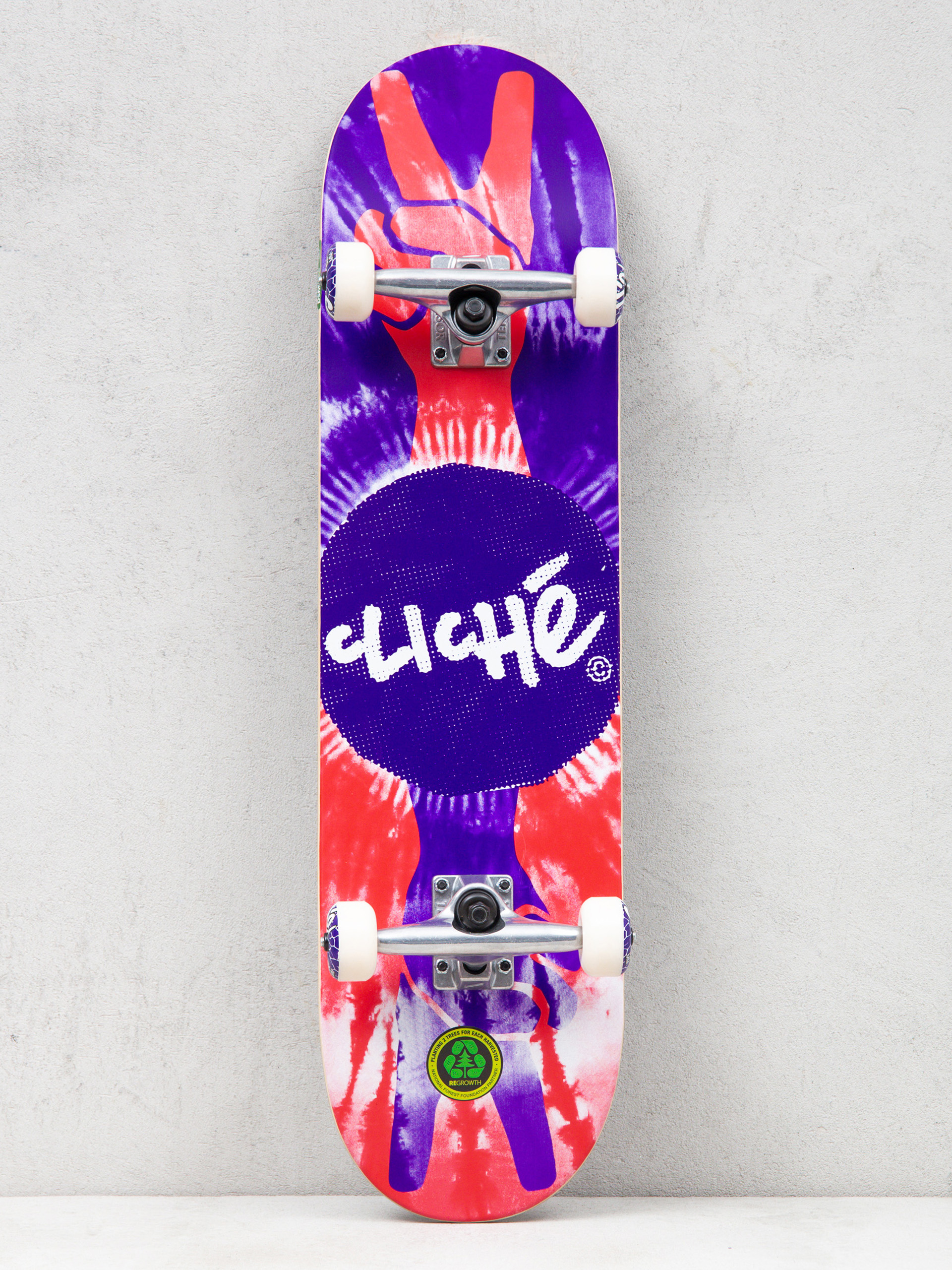Скейтборд Cliche Peace (purple/red)
