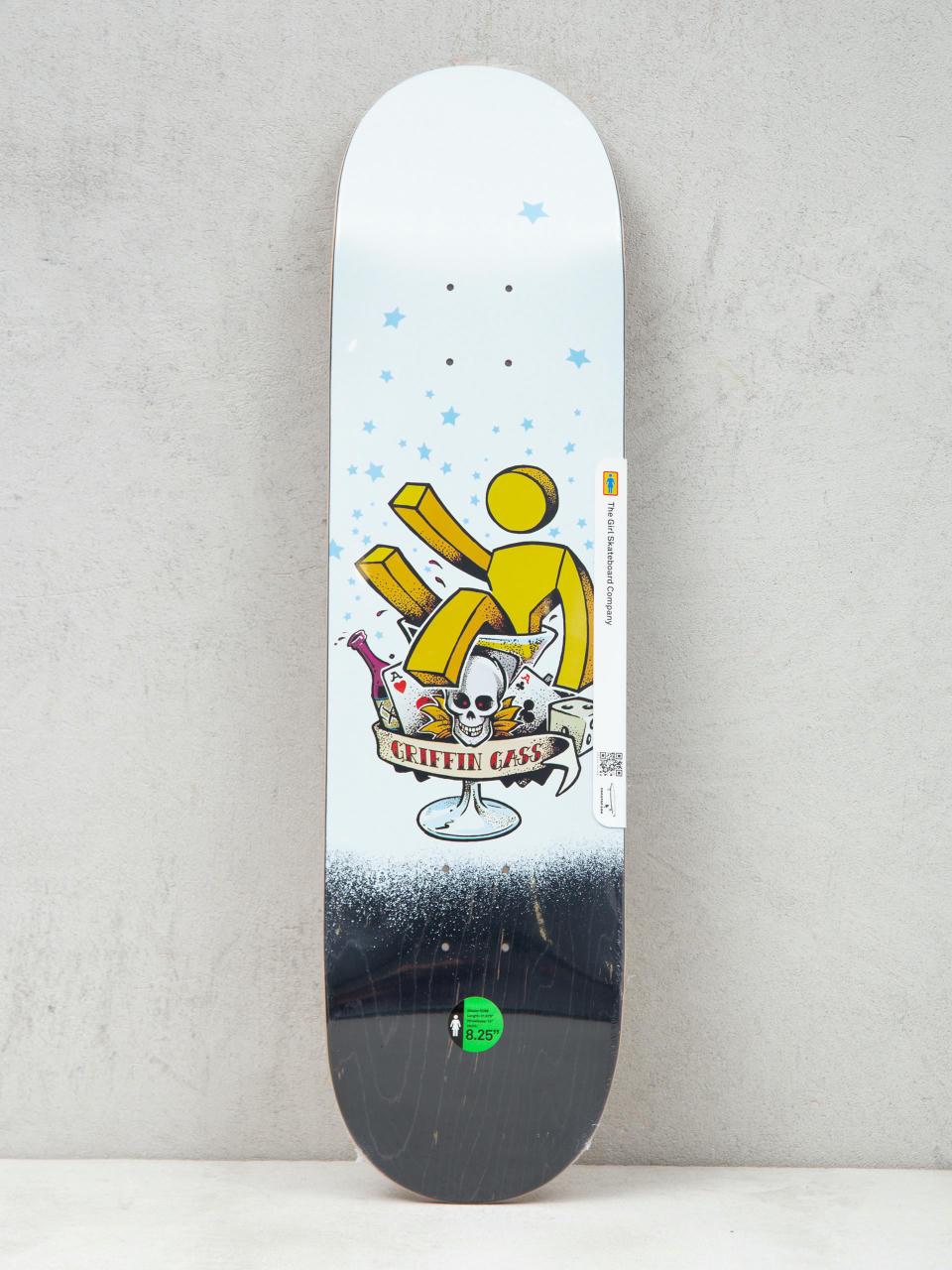 Декa Girl Skateboard Gass Mans Ruin (white/black/yellow)