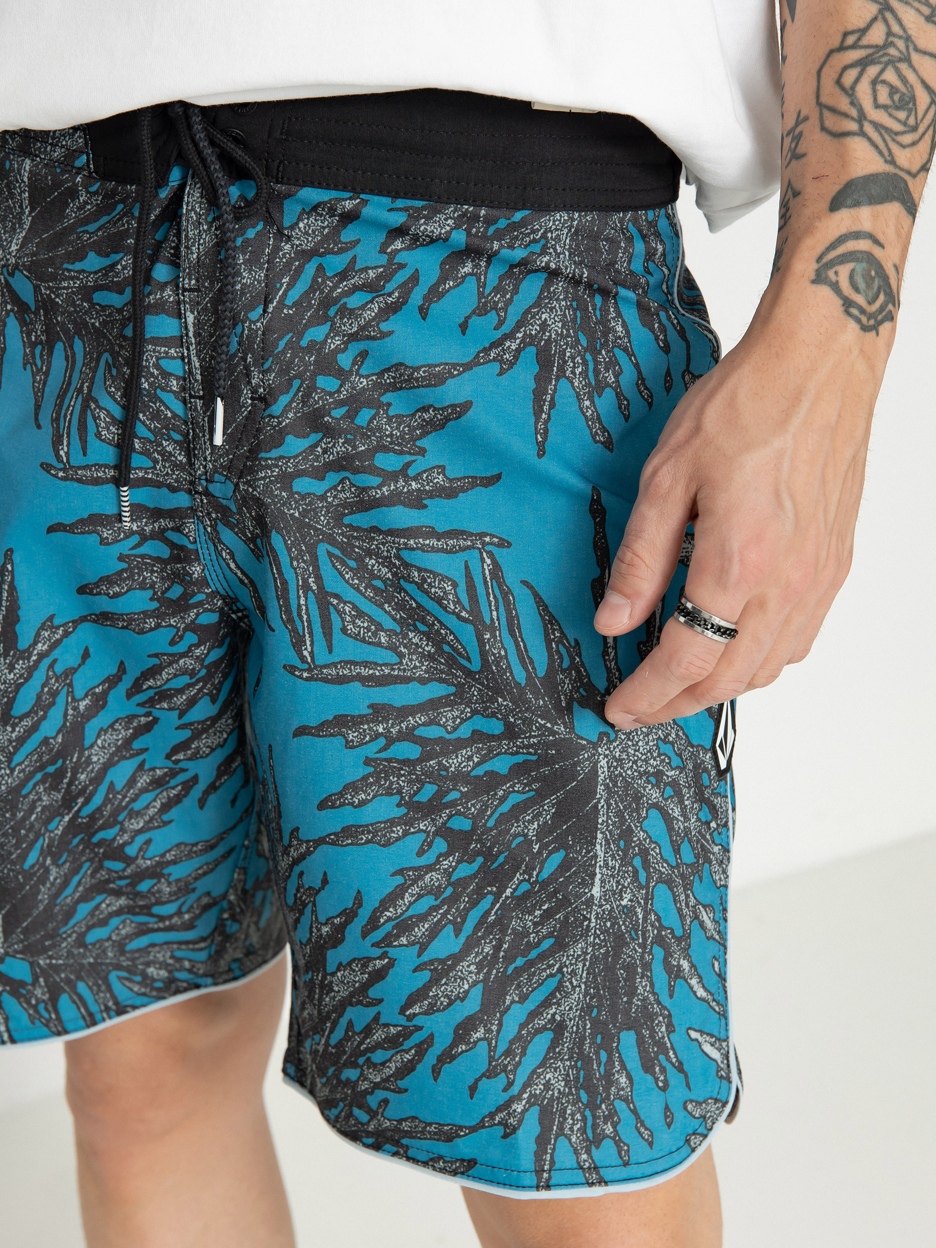 Пляжні шорти Volcom Beeg Leef Stoney 19 (tidal blue)