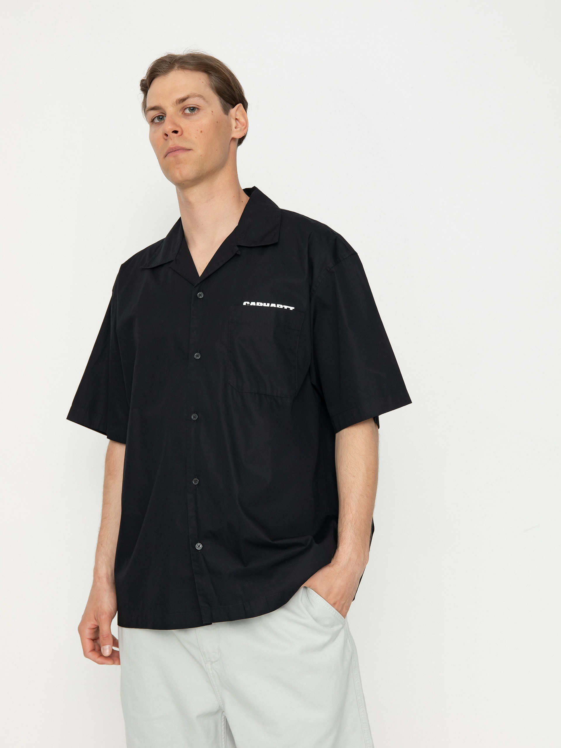Сорочка Carhartt WIP Link Script (black/white)