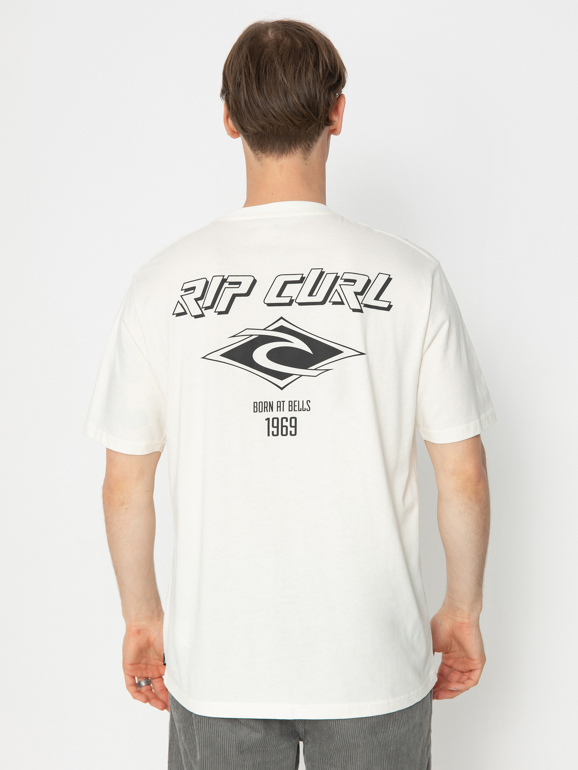 Футболка Rip Curl Fade Out Icon - білий (bone)