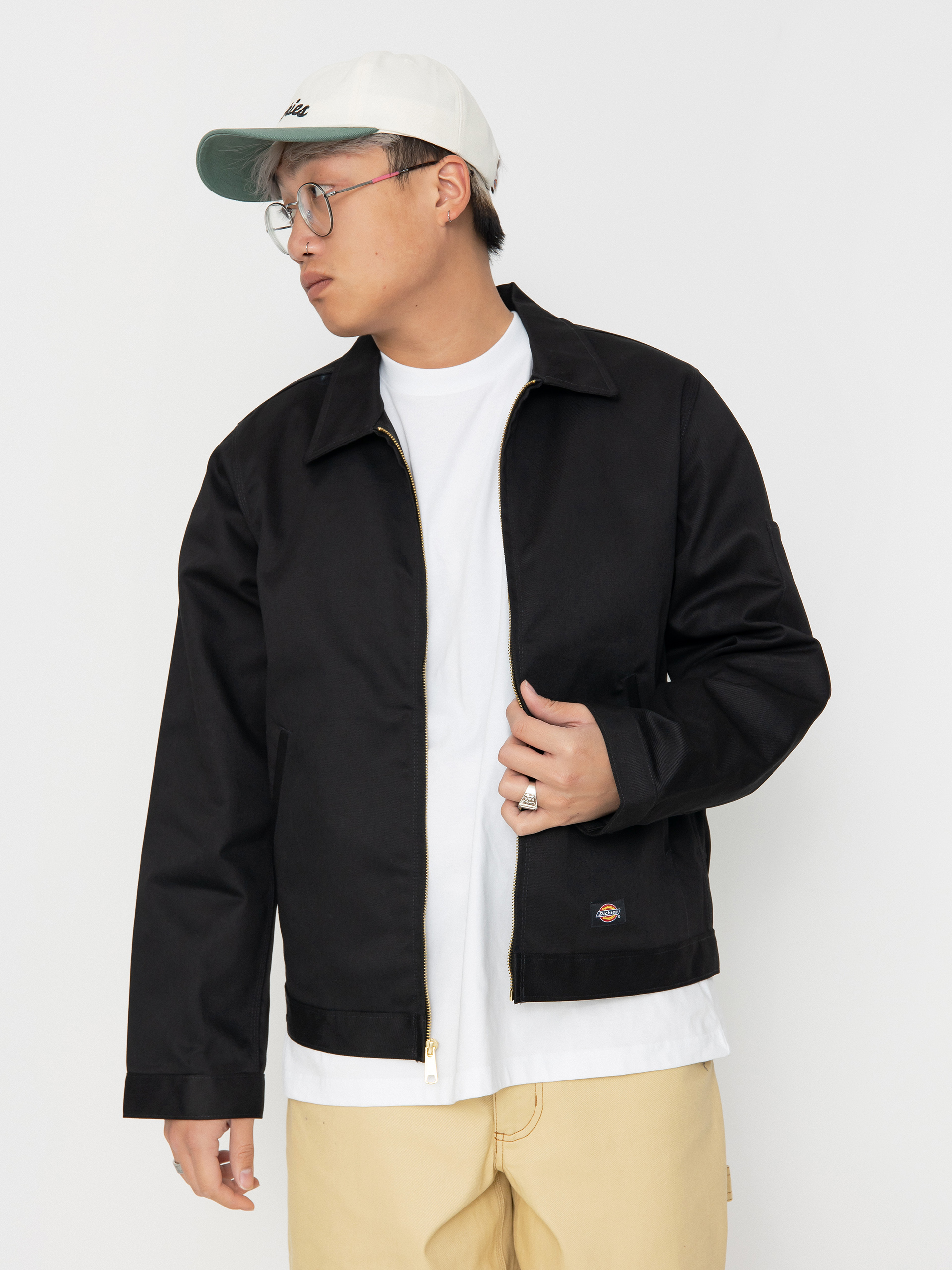 GRANCY Pierced Tuck Tailored Jacket 黒　S Куртка Dickies Unlined Eisenhower - чорний (black)