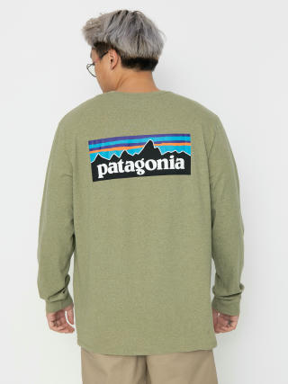 Лонгслів Patagonia P-6 Logo Responsibili (buckhorn green)