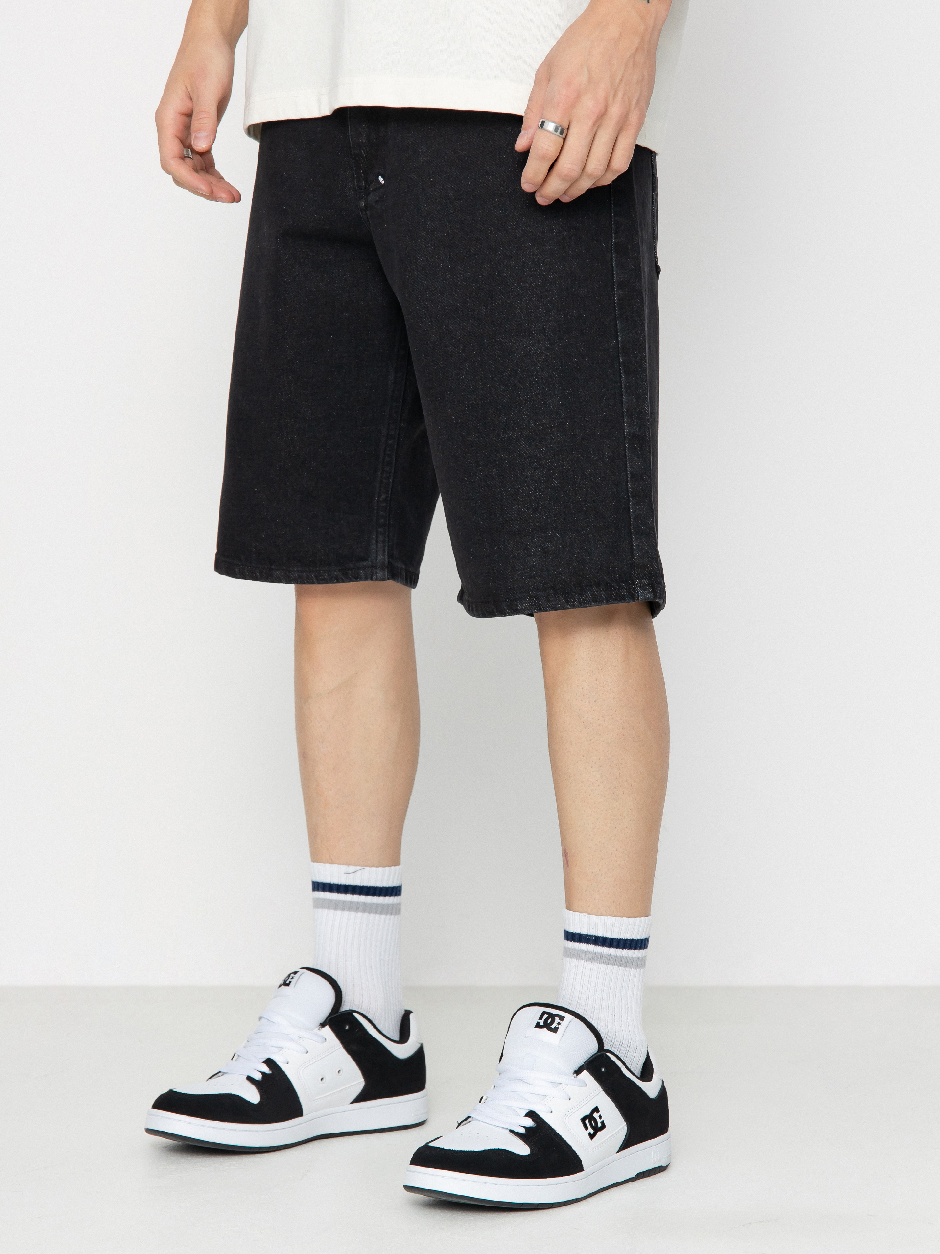 Шорти MassDnm Jeans Slang (black washed)