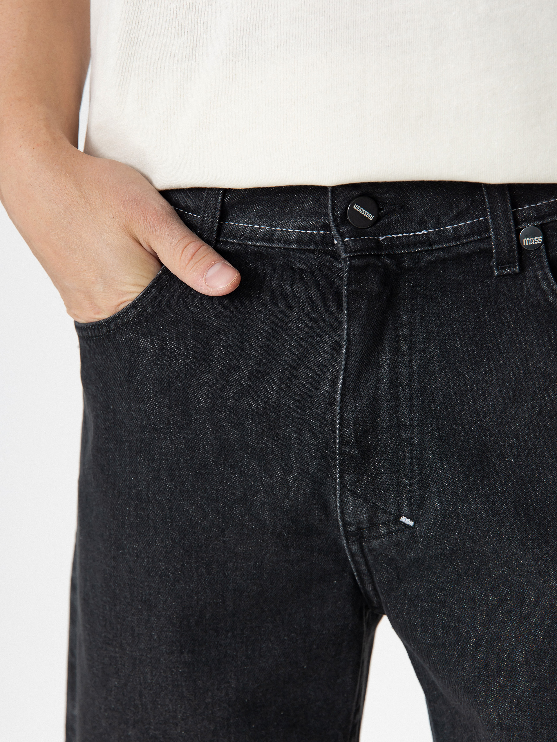 Шорти MassDnm Jeans Box (black washed)