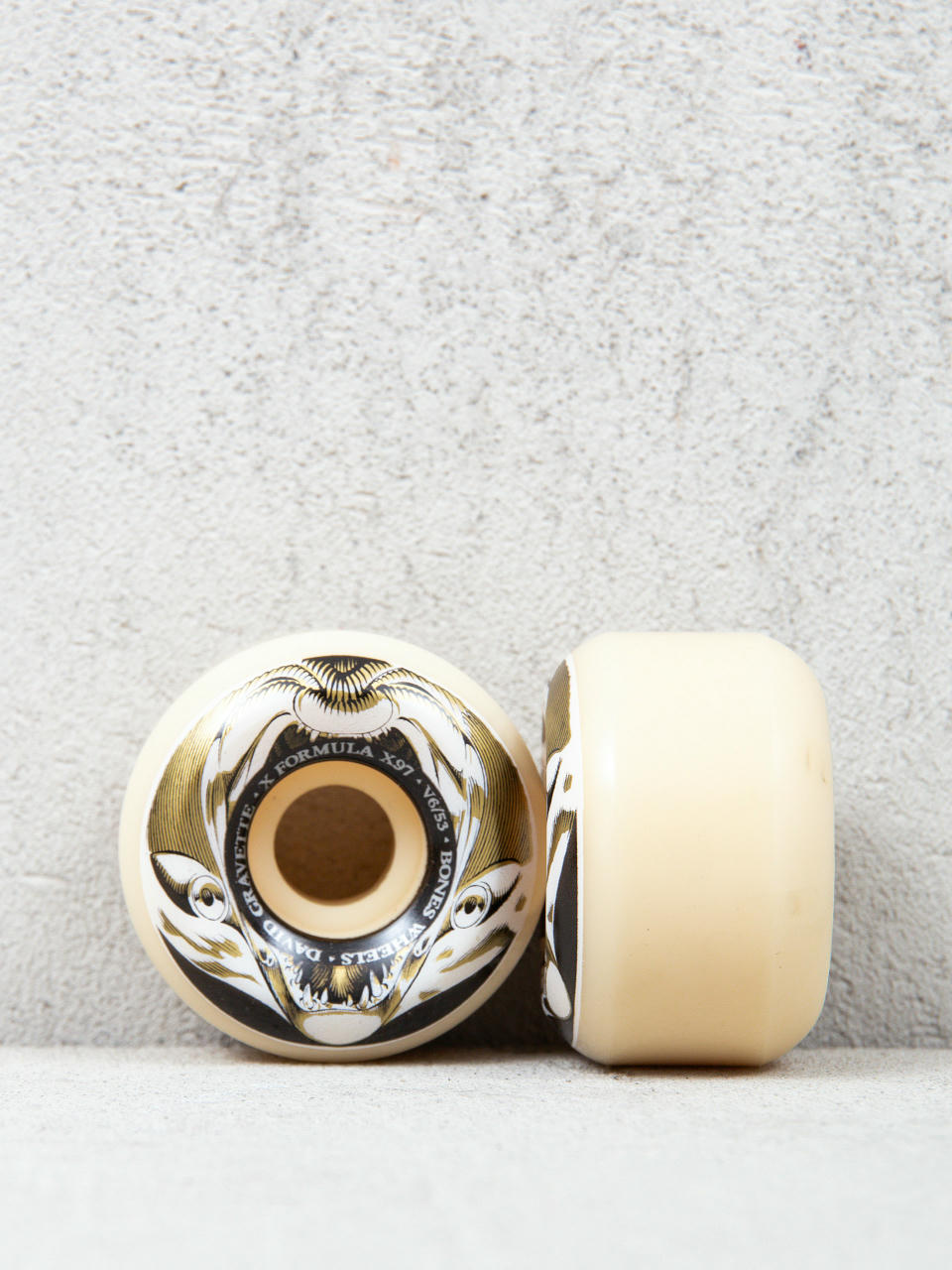 Колеса Bones X Formula Gravette Salmon Illa V6 Widecut 97A (gold/white/black)