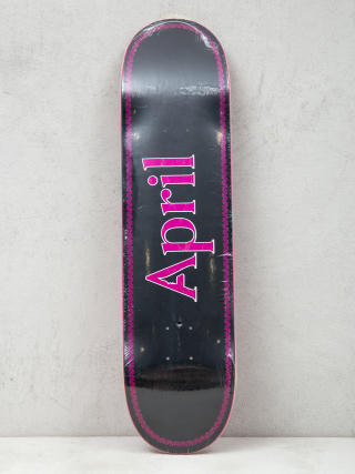 Декa April Skateboards Logo (pink/black)