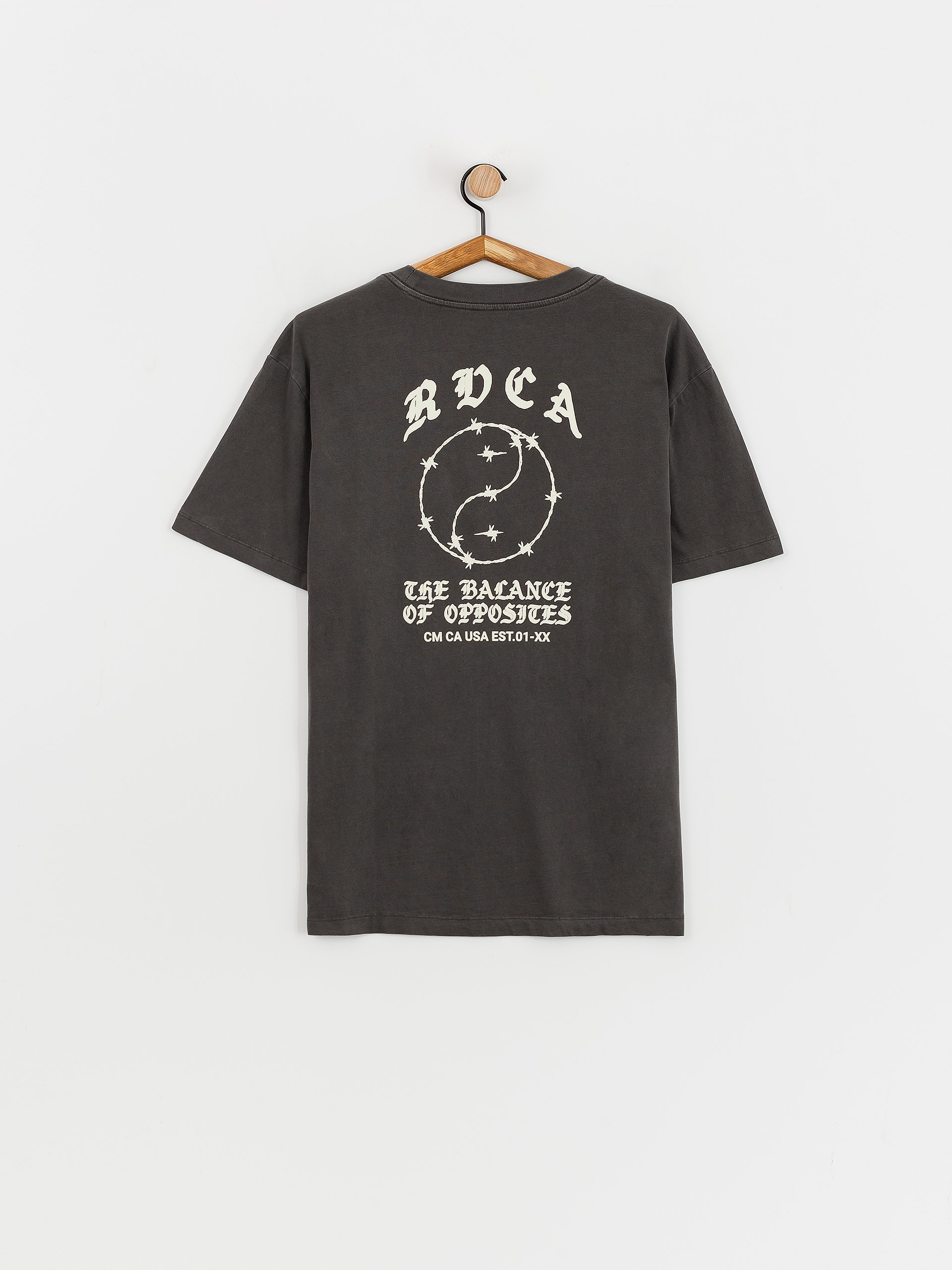 Футболка RVCA Lax (washed black)