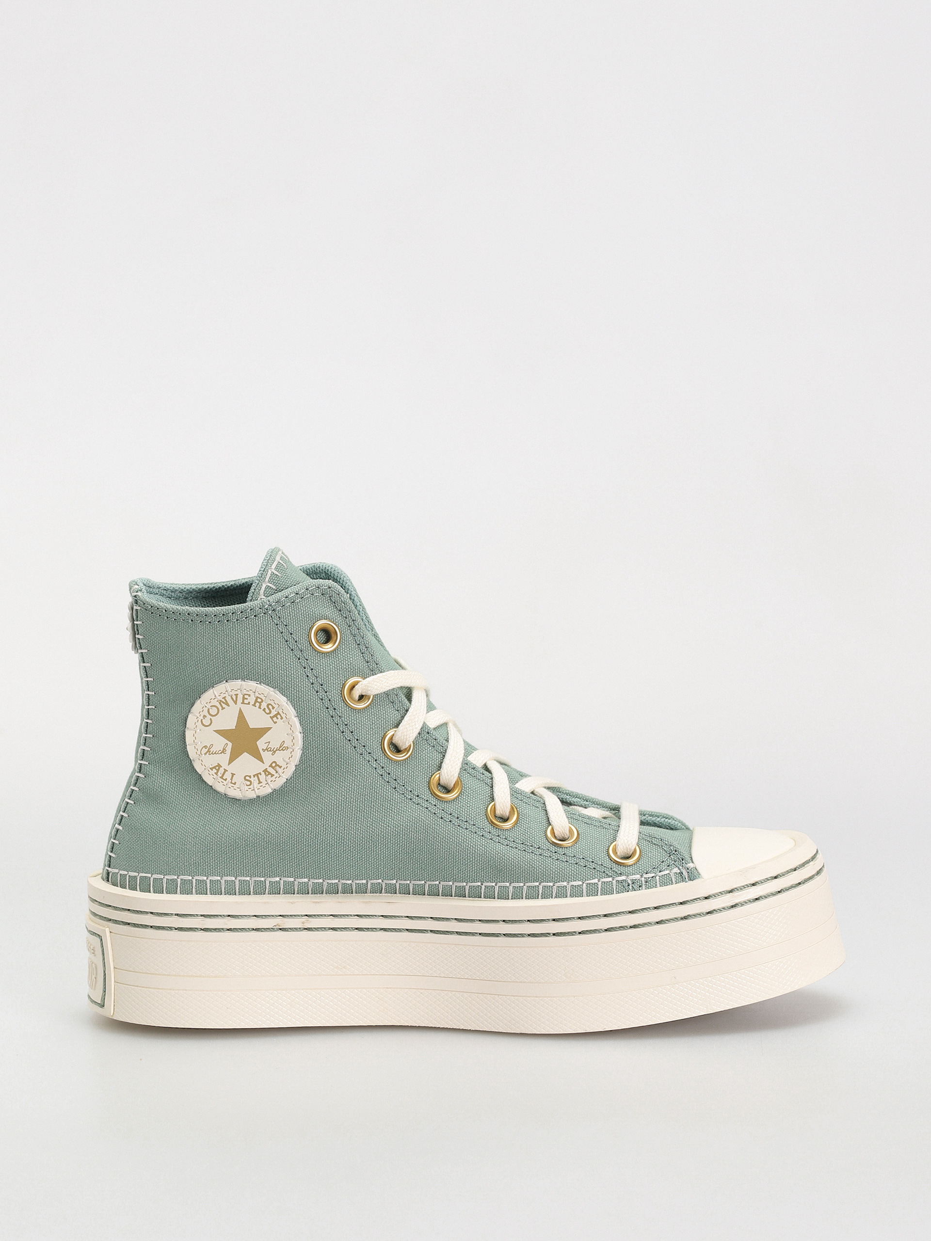 u041au0435u0434u0438 Converse Chuck Taylor All Star Modern Lift Hi Wmn (apple green)