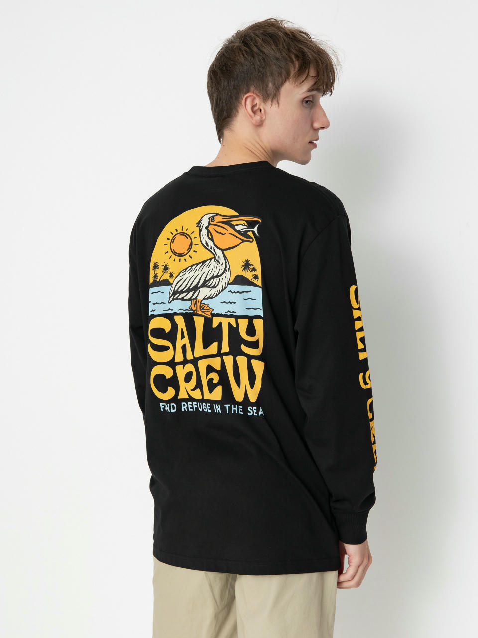 Лонгслів Salty Crew Seaside Standard (black)