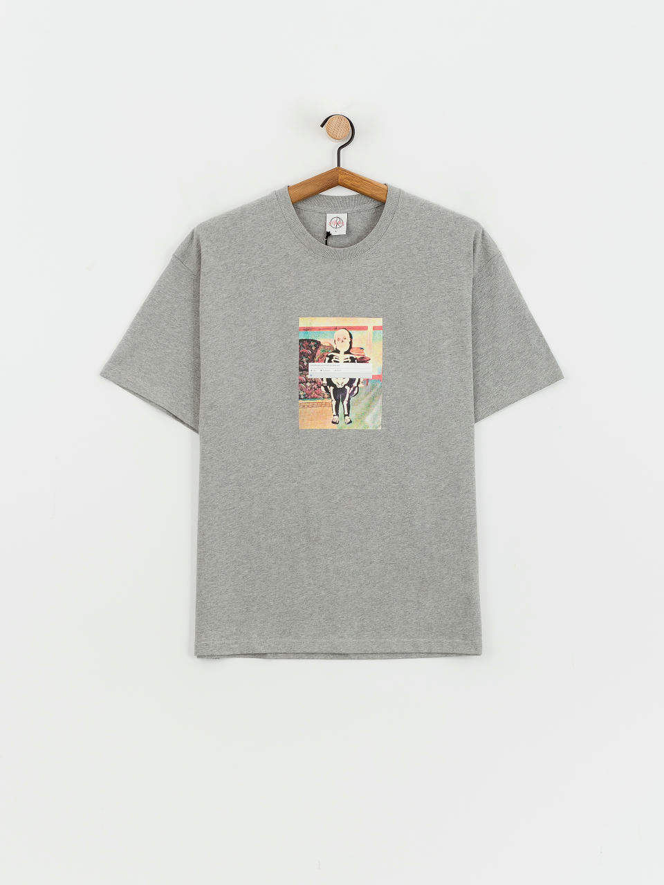 Футболка Polar Skate Skeleton Kid (heather grey)