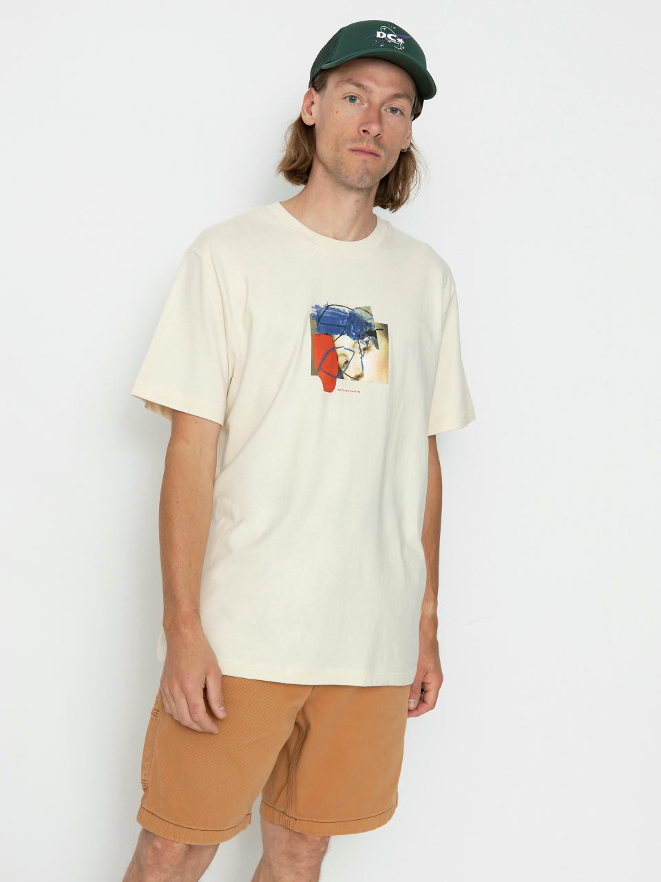 Футболка Poetic Collective Half on Half (off white)