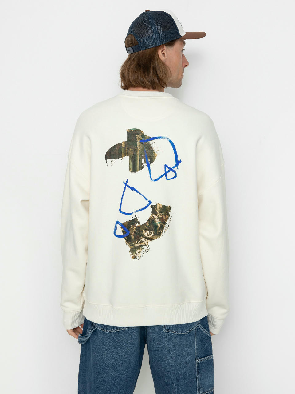 Світшот Poetic Collective Strokes Crewneck (ivory)