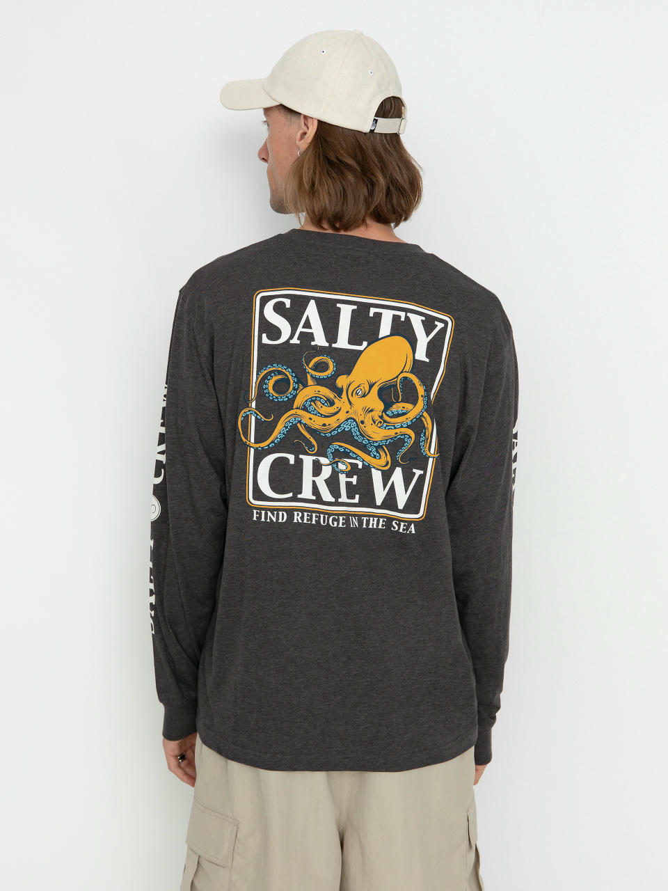 Лонгслів Salty Crew Ink Slinger Standard (charcoal heather)