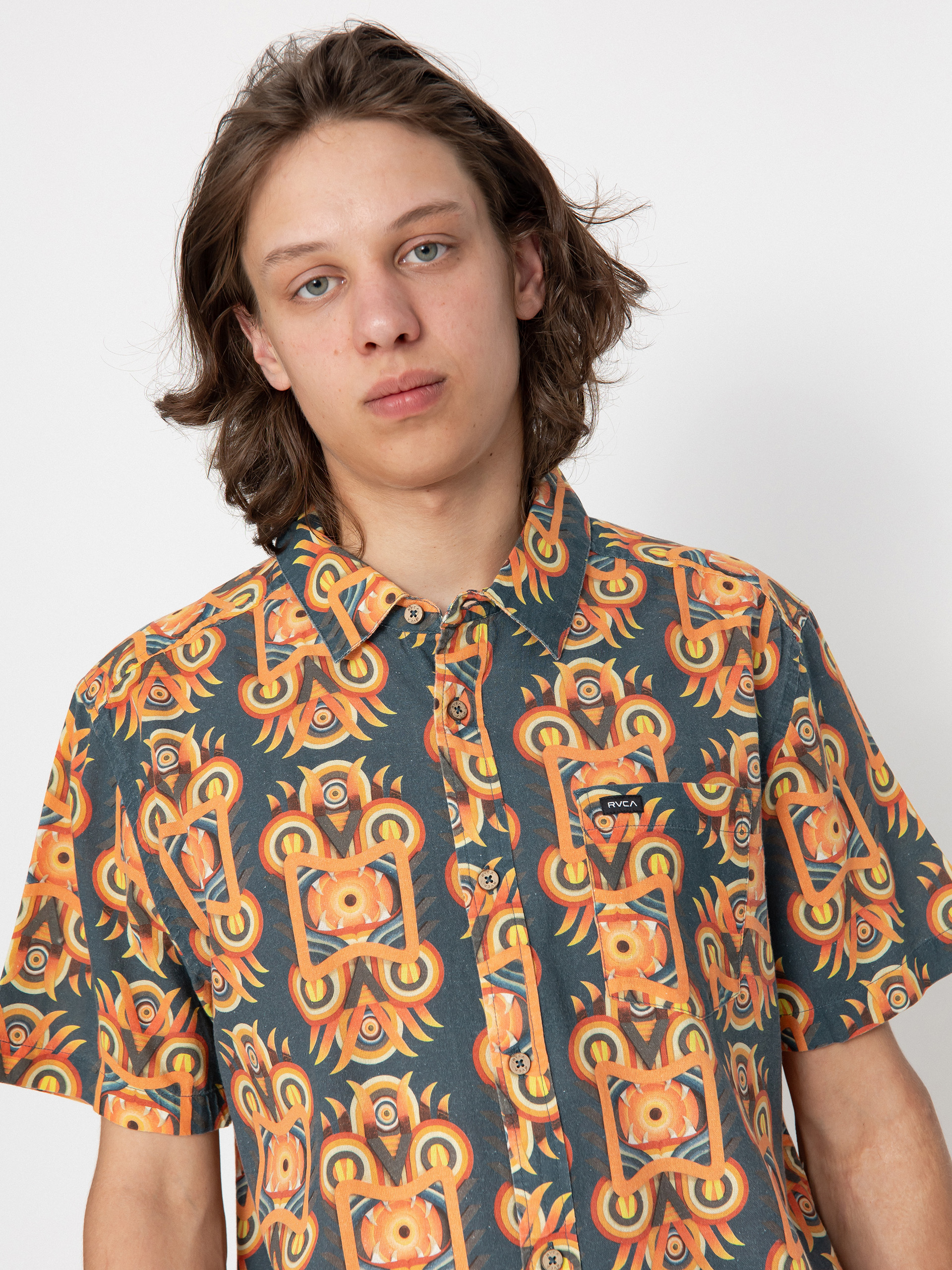 Сорочка RVCA Redondo (duck blue)