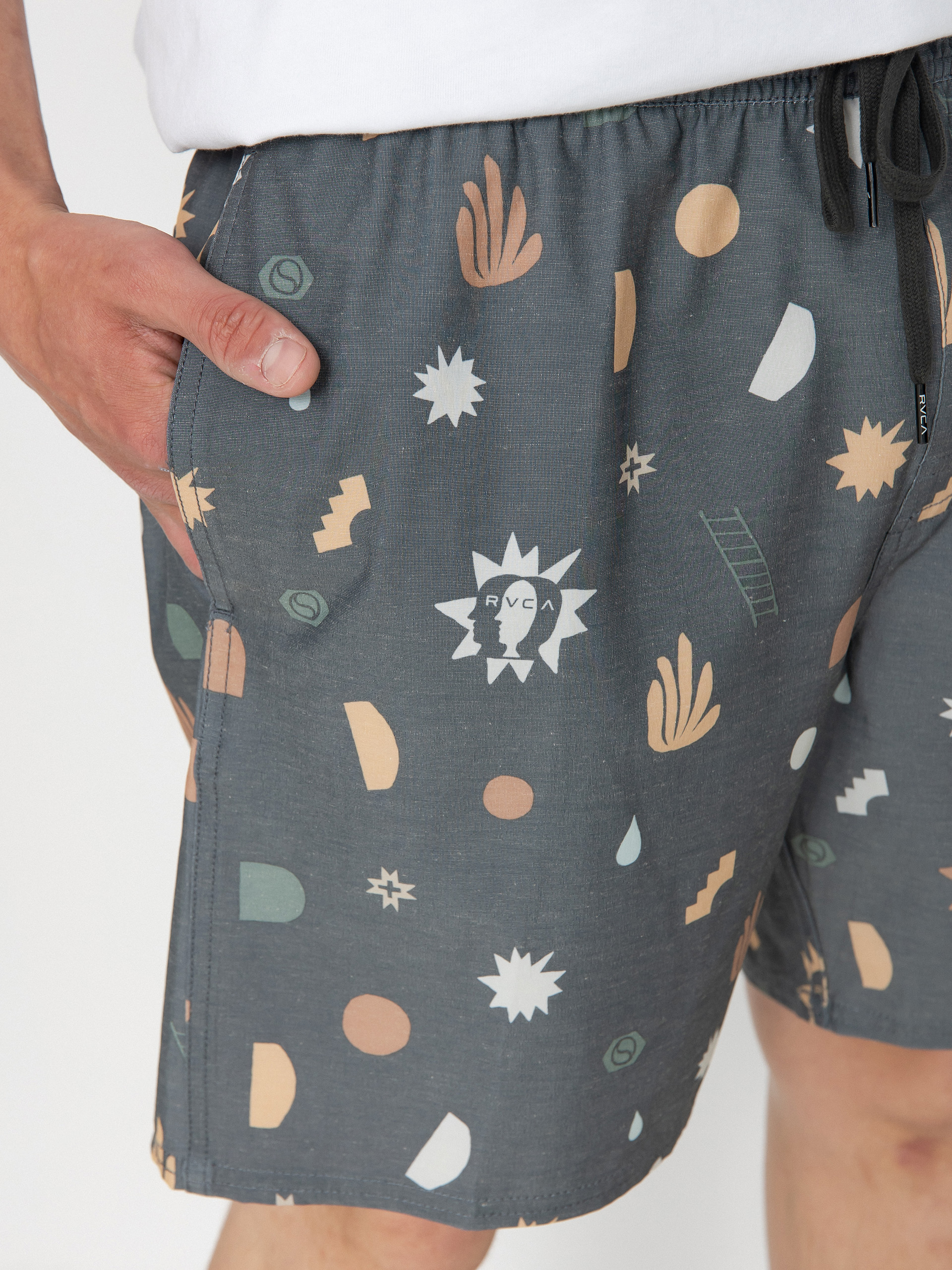 Пляжні шорти RVCA Atlas Elastic (pirate black)