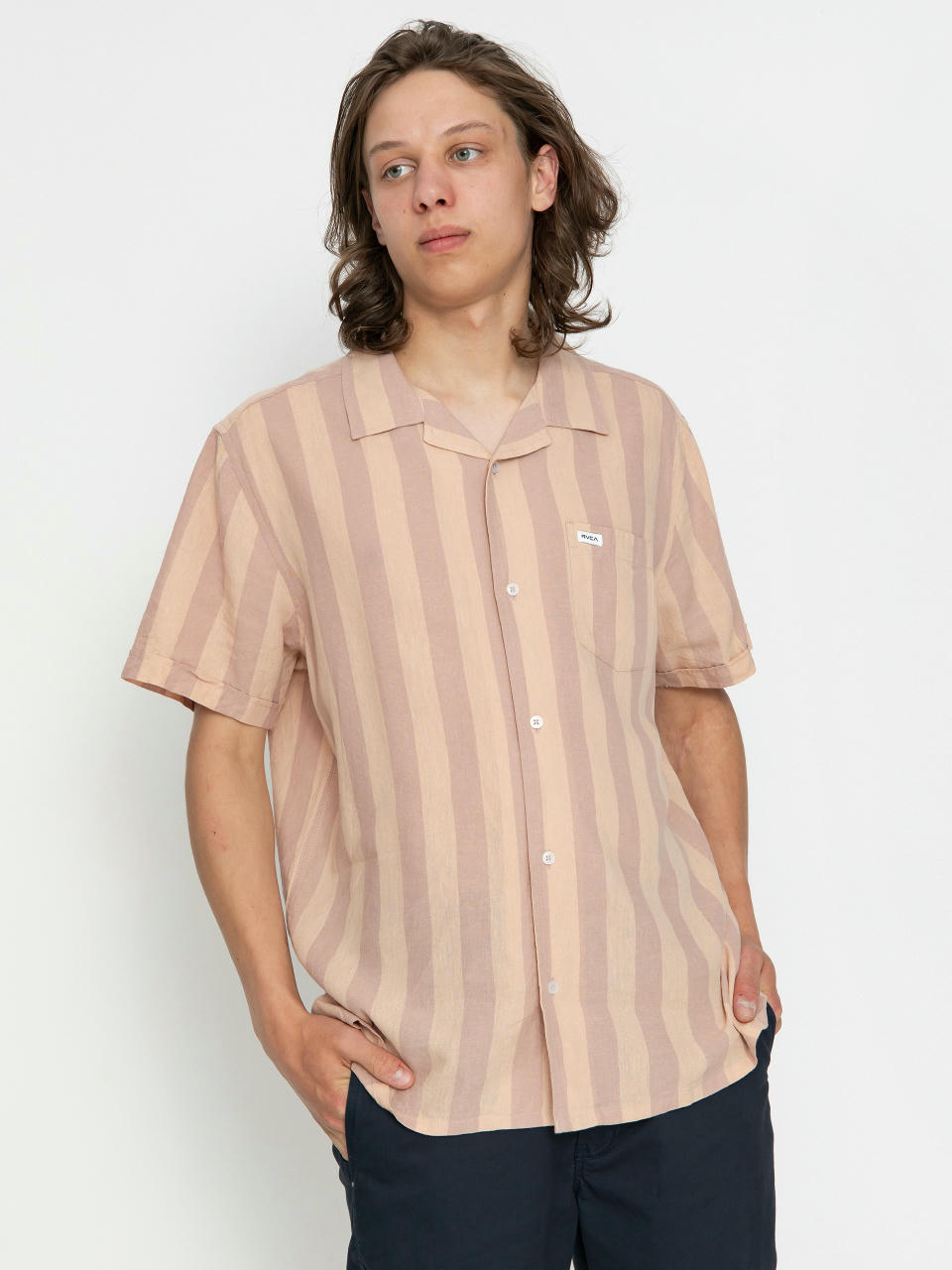 Сорочка RVCA Love Stripe (palomino grey)