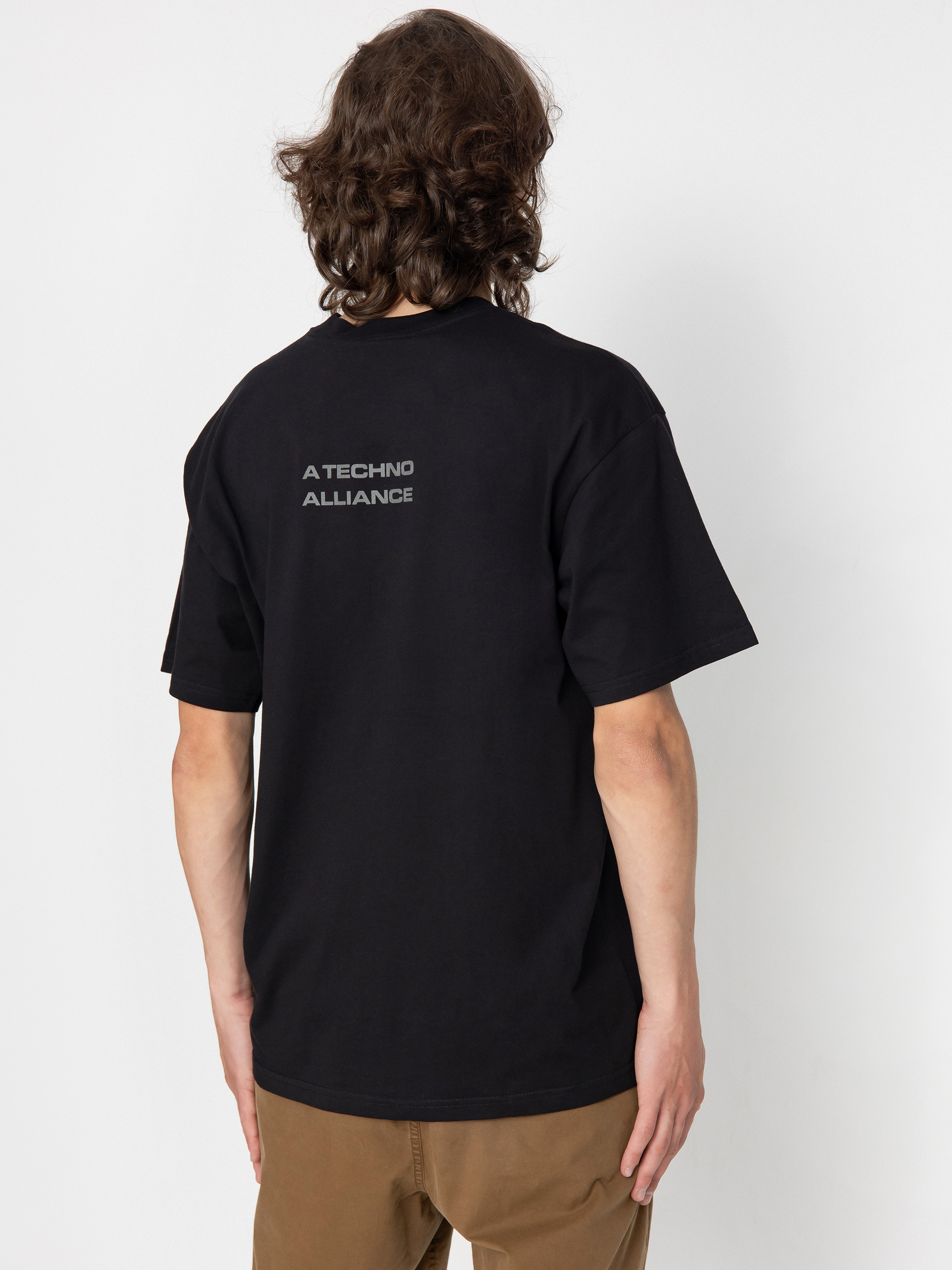 Футболка Carhartt WIP X TRESOR Techno Alliance (black/dark grey reflective)