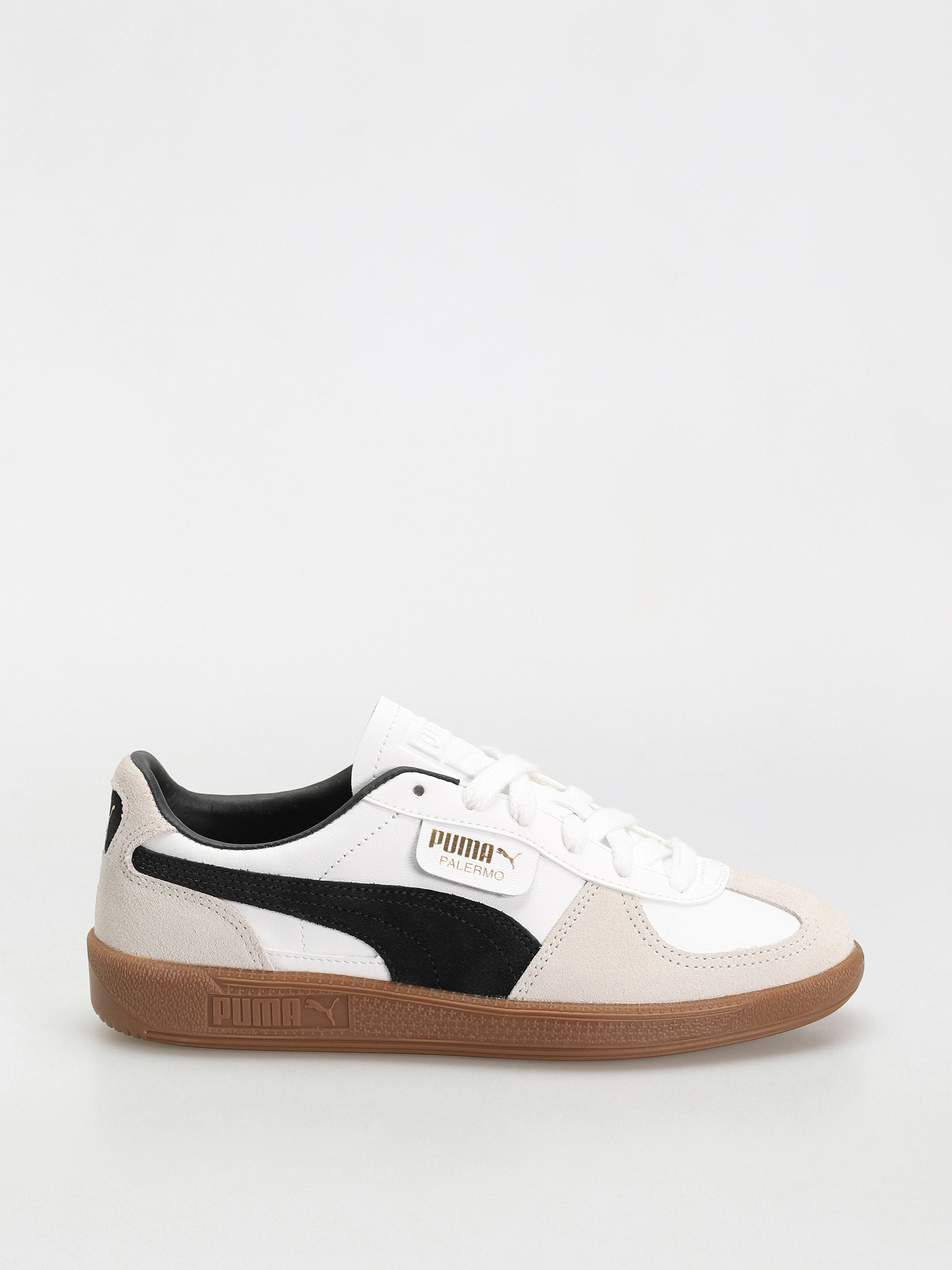 Взуття Puma Palermo Leather - білий (puma white vapor gray gum)