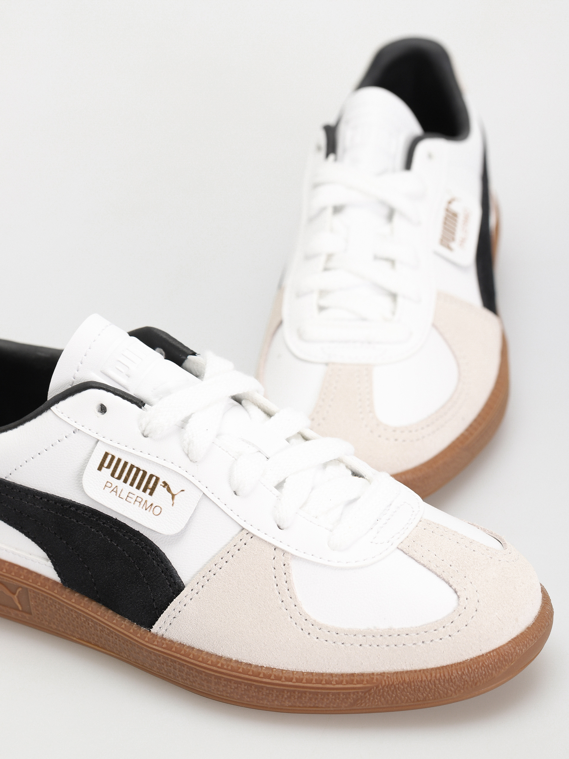 Взуття Puma Palermo Leather (puma white vapor gray gum)