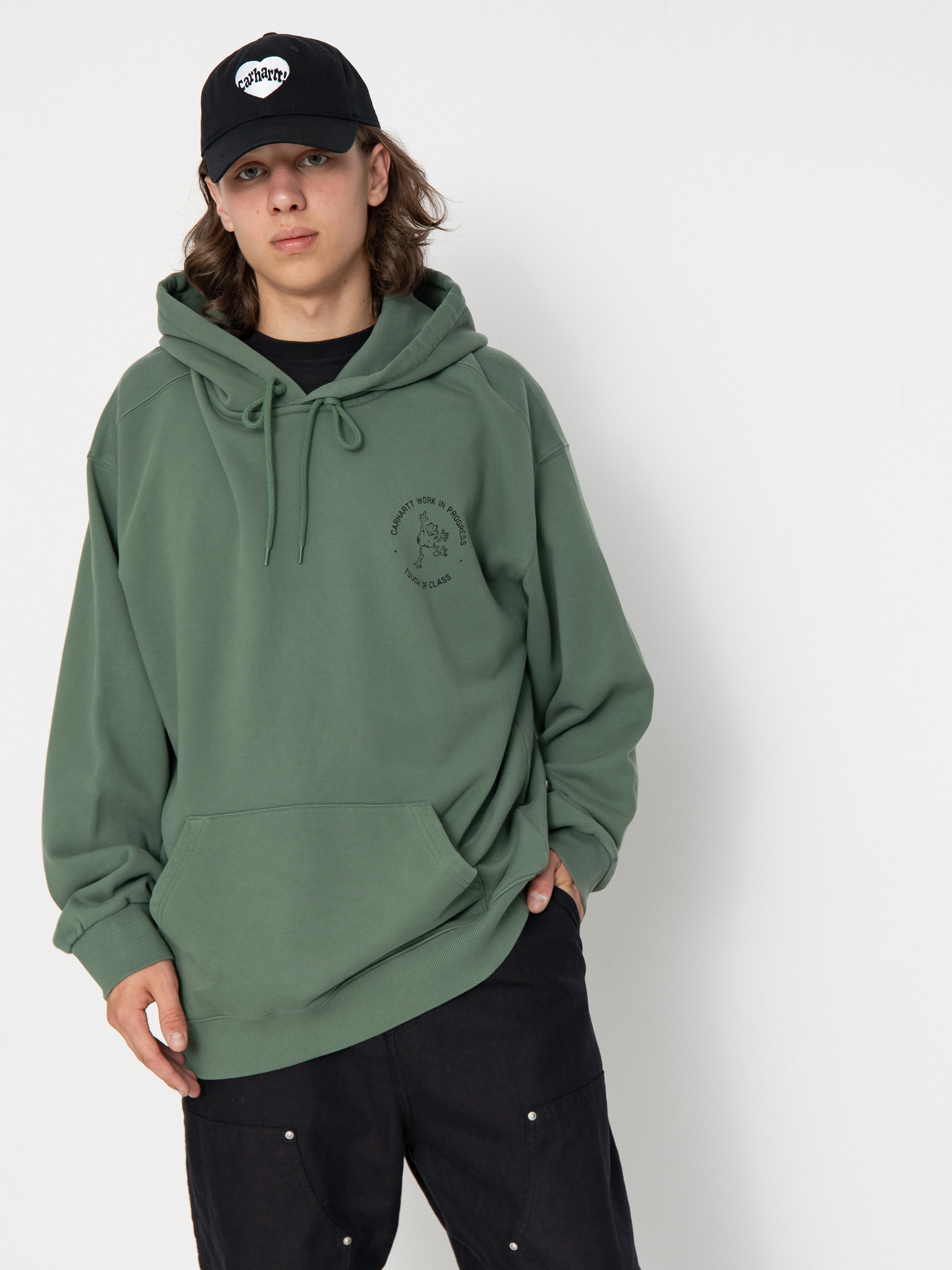 Худі Carhartt WIP Stamp HD (duck green/black)