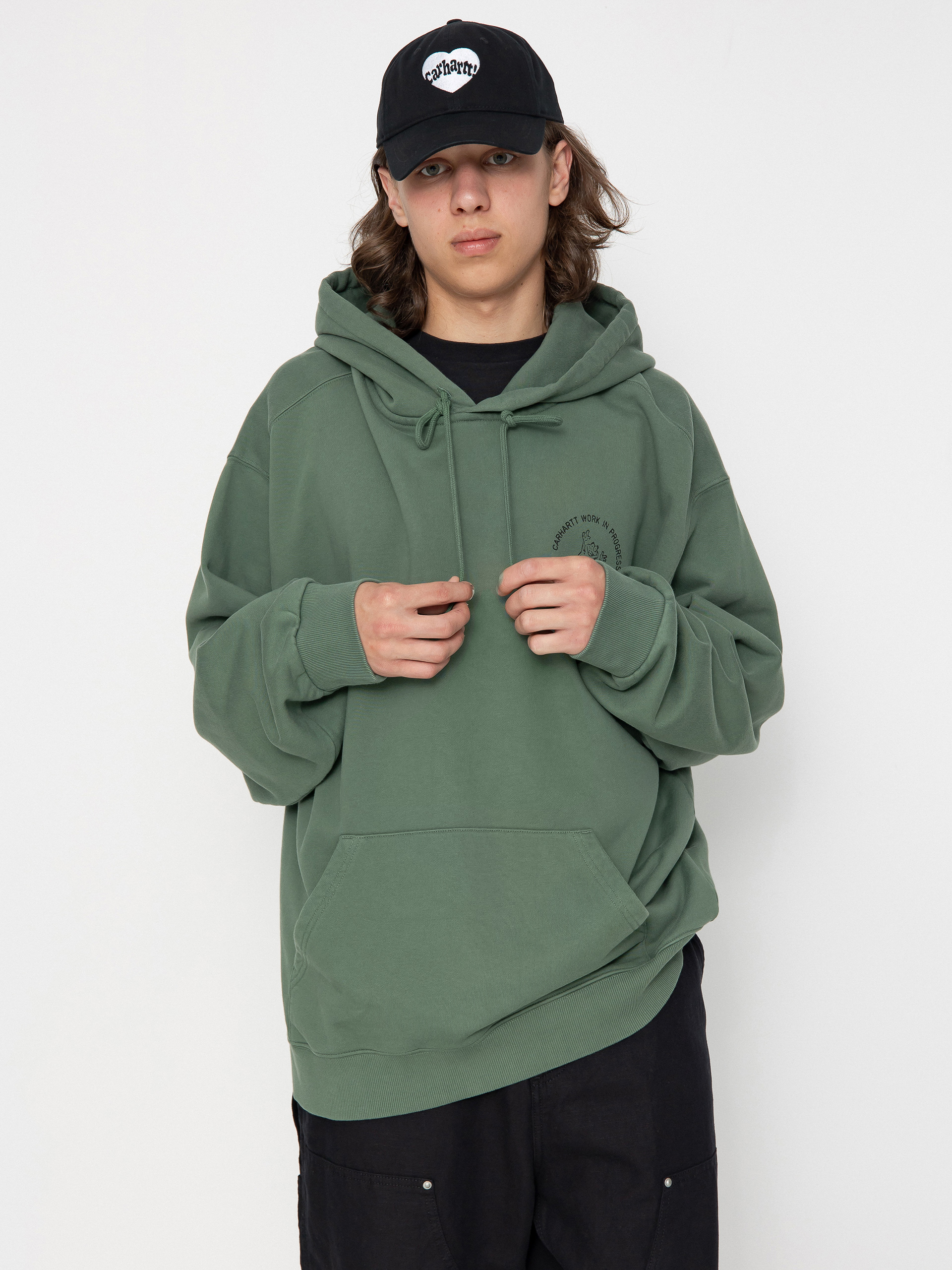 Худі Carhartt WIP Stamp HD (duck green/black)