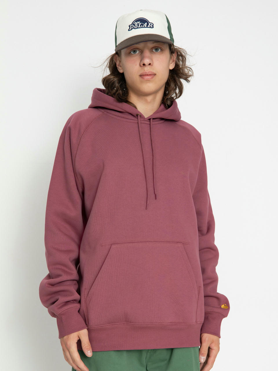 Худі Carhartt WIP Chase HD (dusty fuchsia/gold)