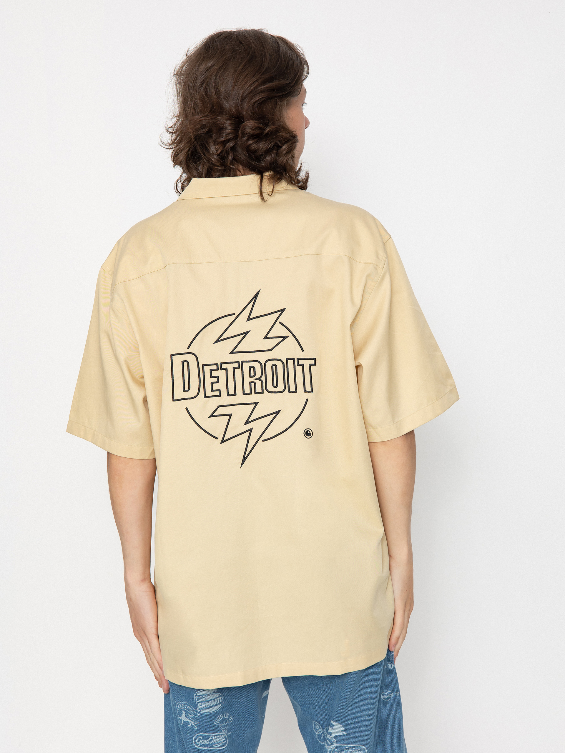 u0421u043eu0440u043eu0447u043au0430 Carhartt WIP Ablaze (cornsilk/black)