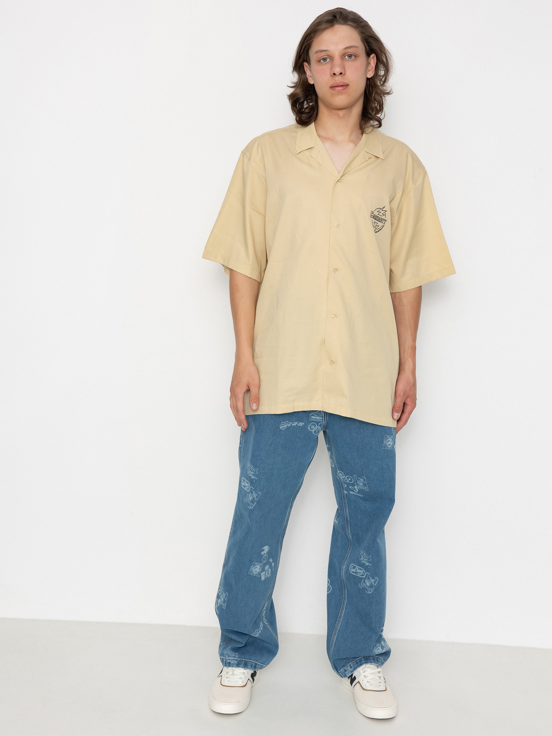 Сорочка Carhartt WIP Ablaze (cornsilk/black)