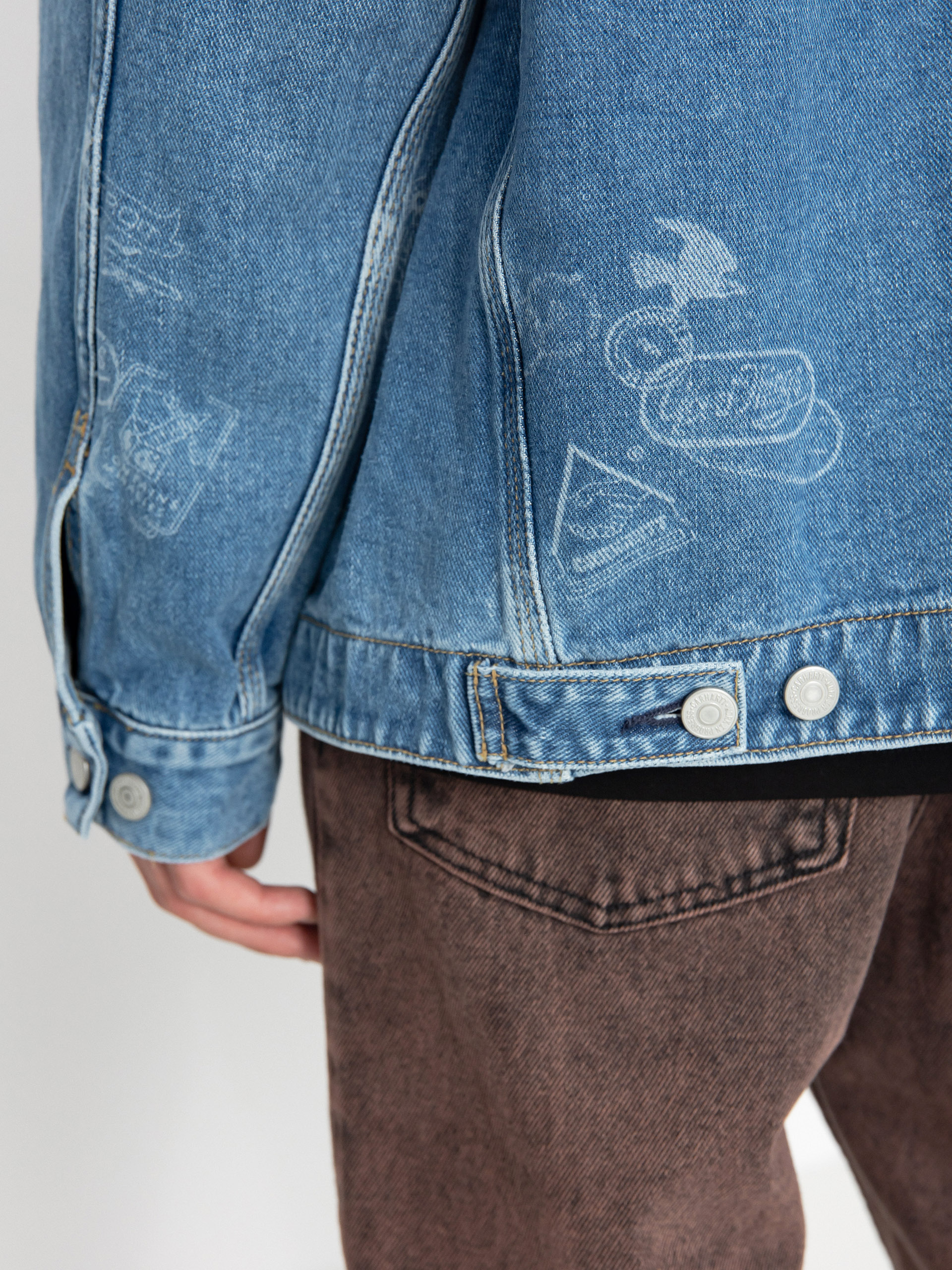 Куртка Carhartt WIP Stamp (stamp print/blue)