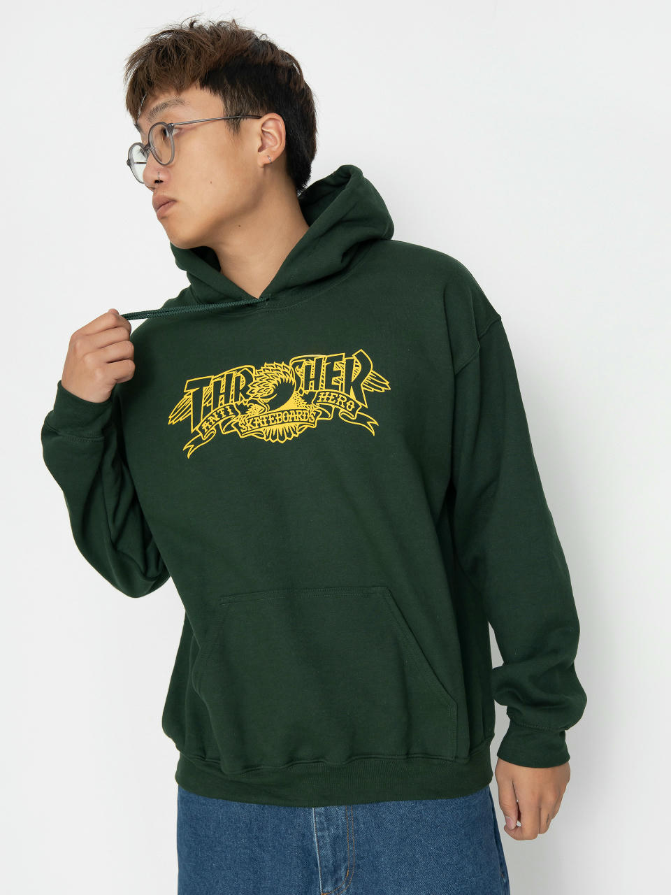 Худі Thrasher Mag Banner HD (forest green)