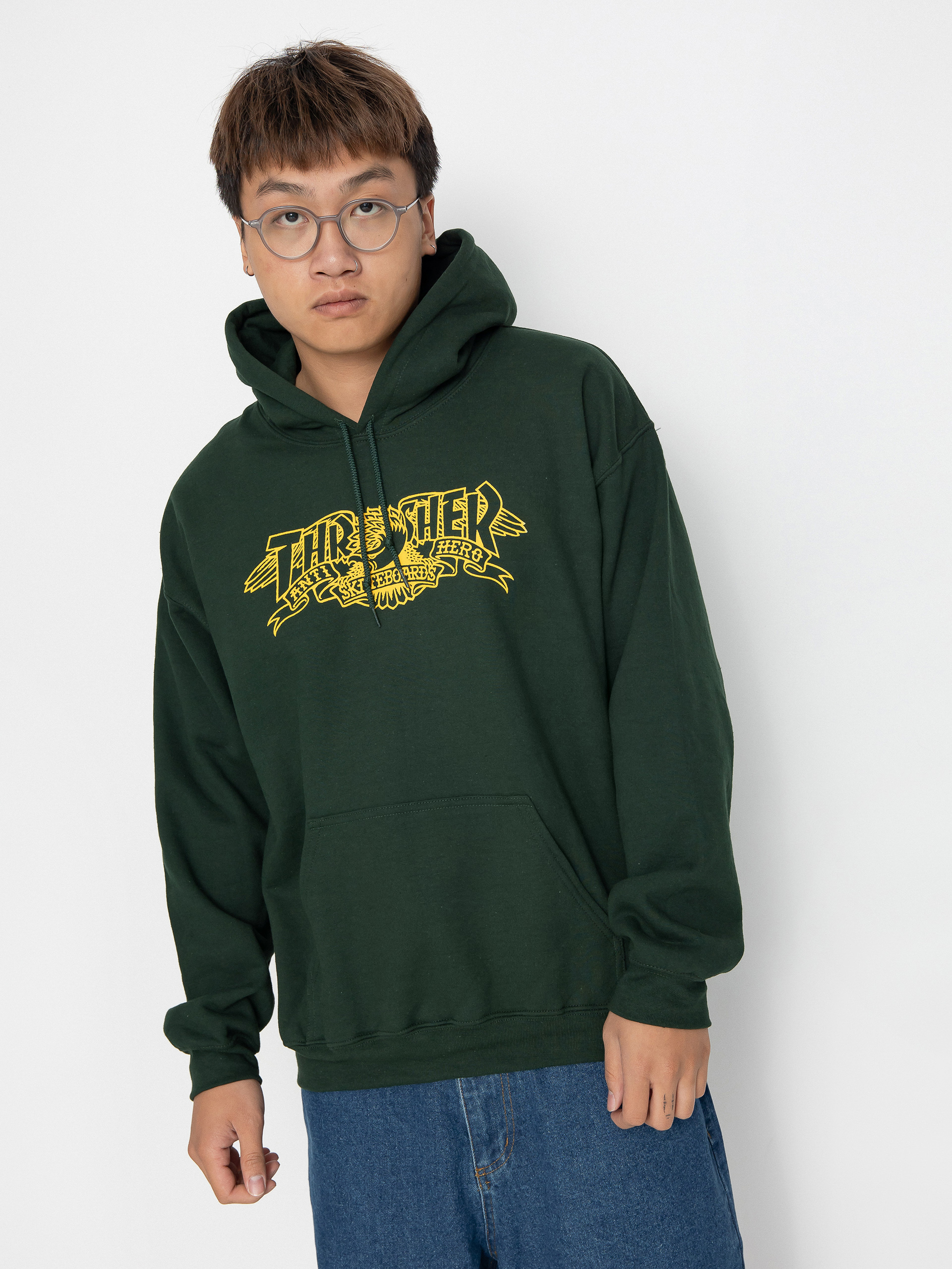 Худі Thrasher Mag Banner HD (forest green)