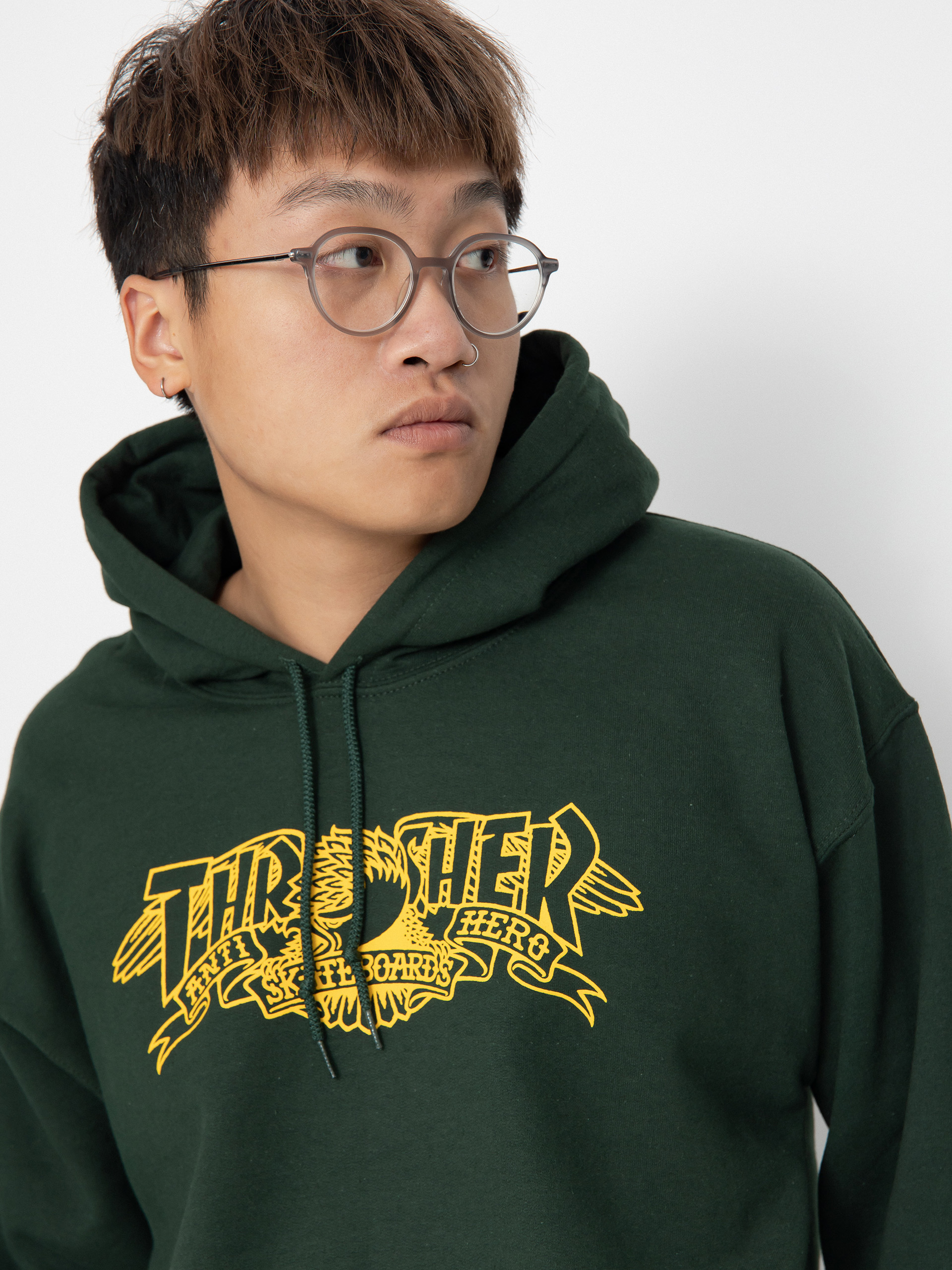 Худі Thrasher Mag Banner HD (forest green)