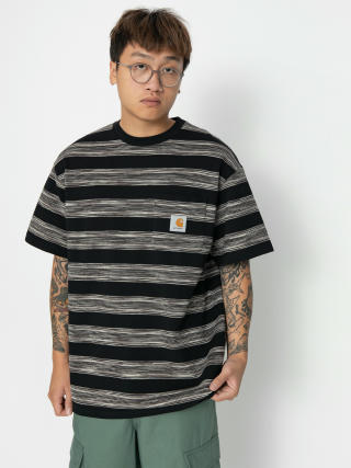 Футболка Carhartt WIP Dodson Pocket (dodson stripe horizontal/black)