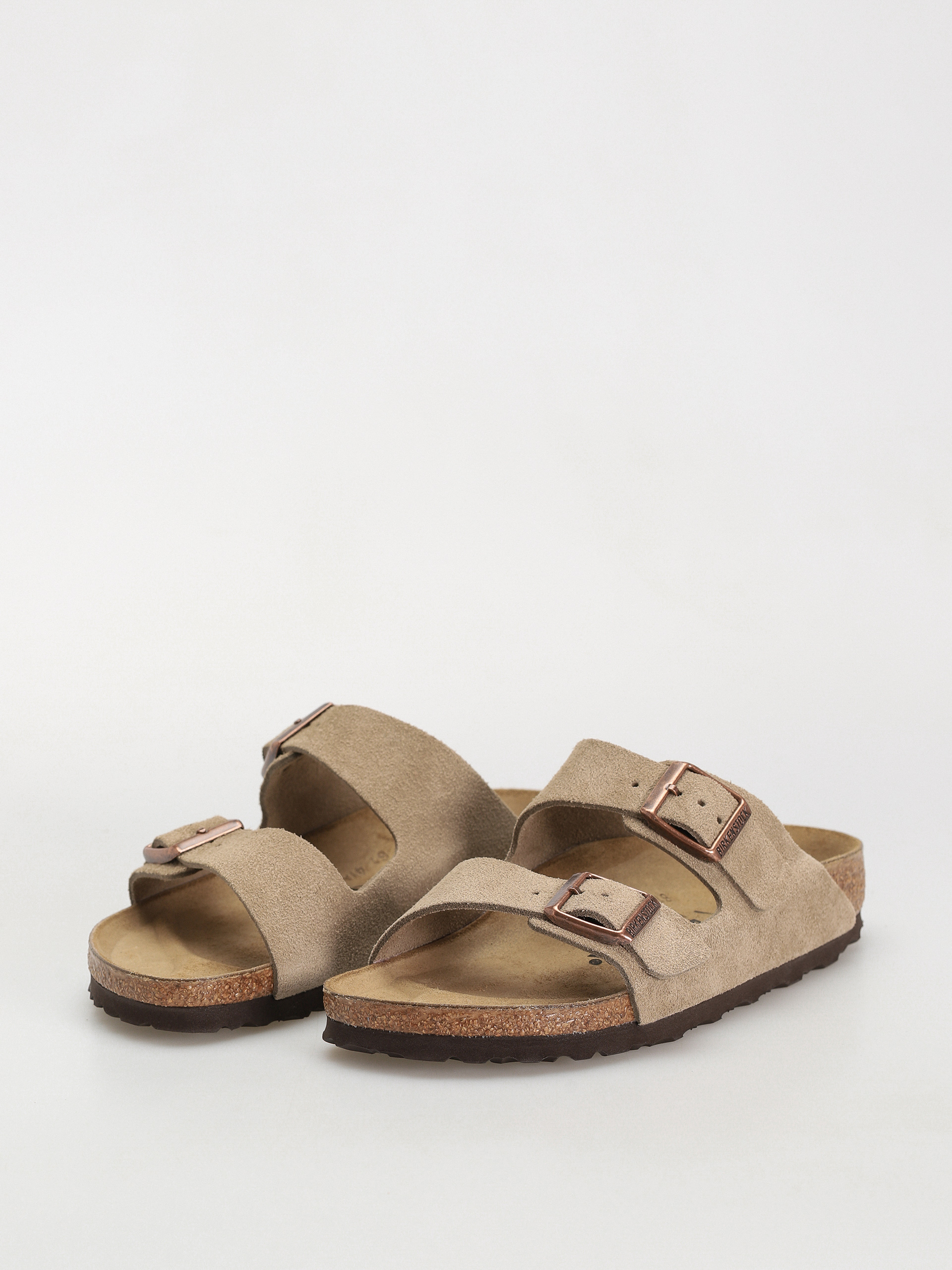Шльопанці Birkenstock Arizona Suede Leather Narrow Wmn (taupe)