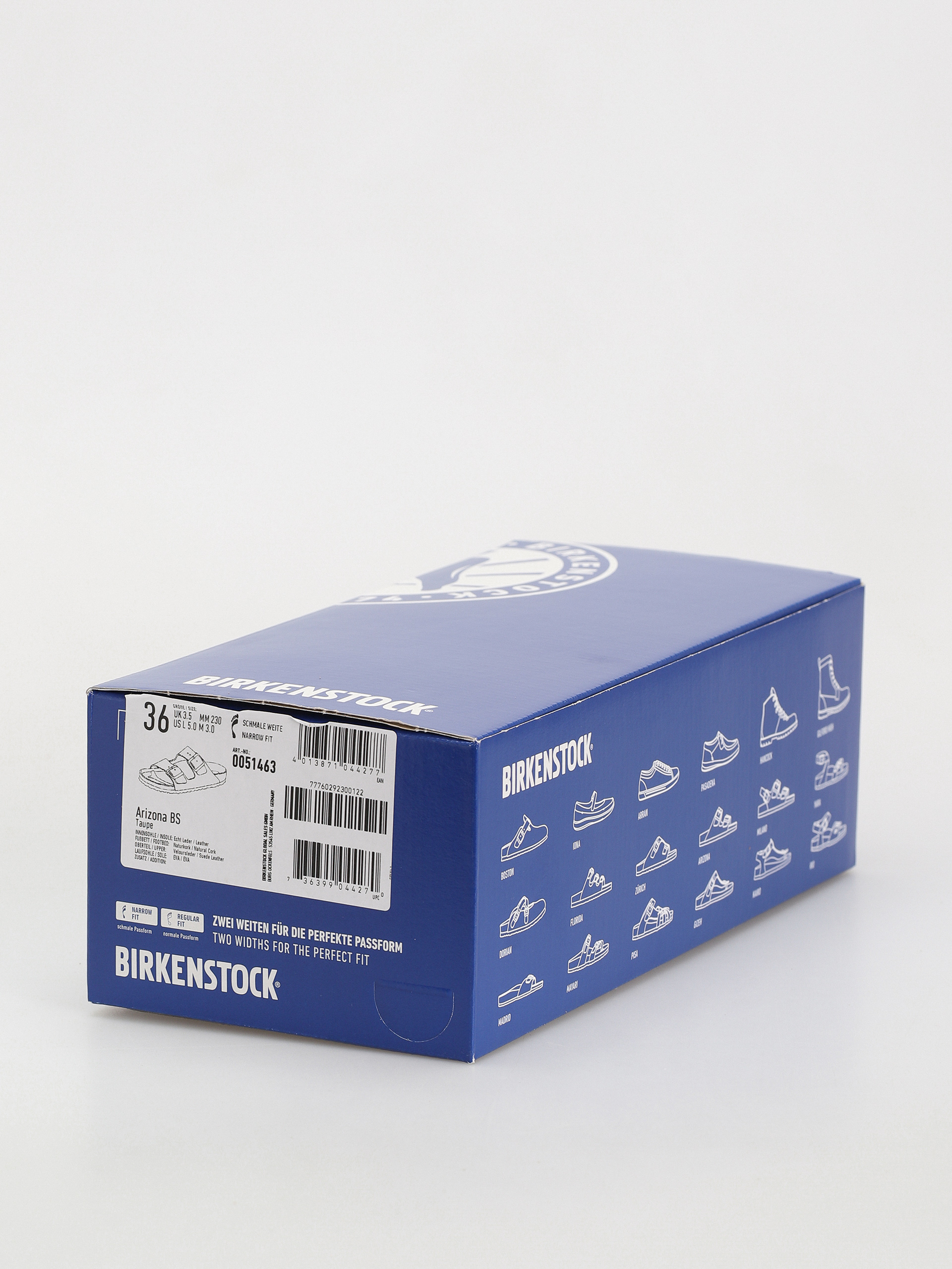 Шльопанці Birkenstock Arizona Suede Leather Narrow Wmn (taupe)