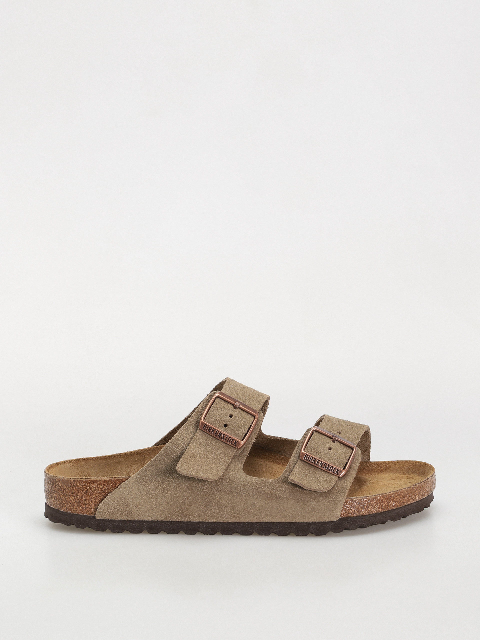 Шльопанці Birkenstock Arizona Suede Leather Regular (taupe)